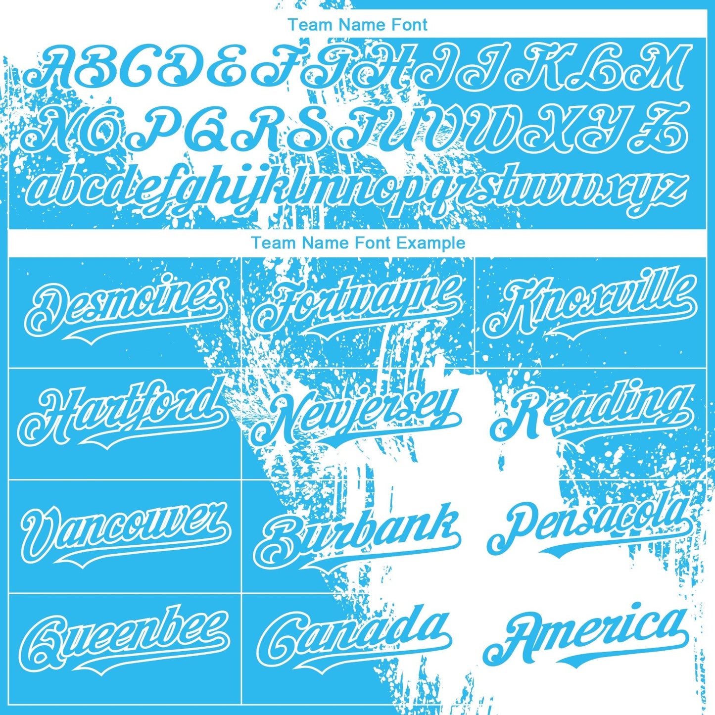 Custom Sky Blue White 3D Pattern Design Abstract Brush Stroke Authentic Baseball Jersey baseball jersey product view 4