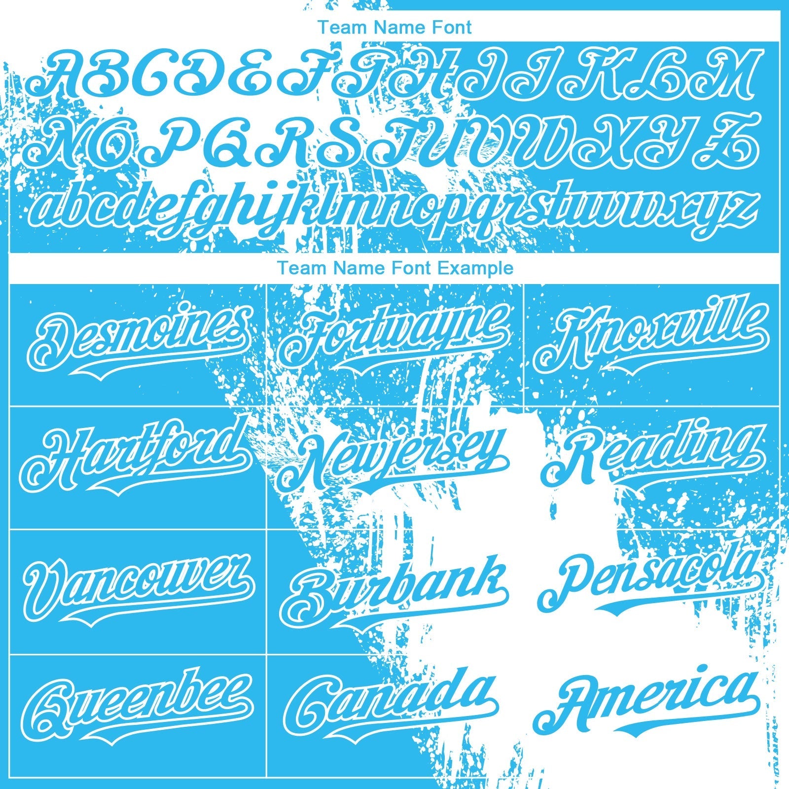 Custom Sky Blue White 3D Pattern Design Abstract Brush Stroke Authentic Baseball Jersey baseball jersey product view 4