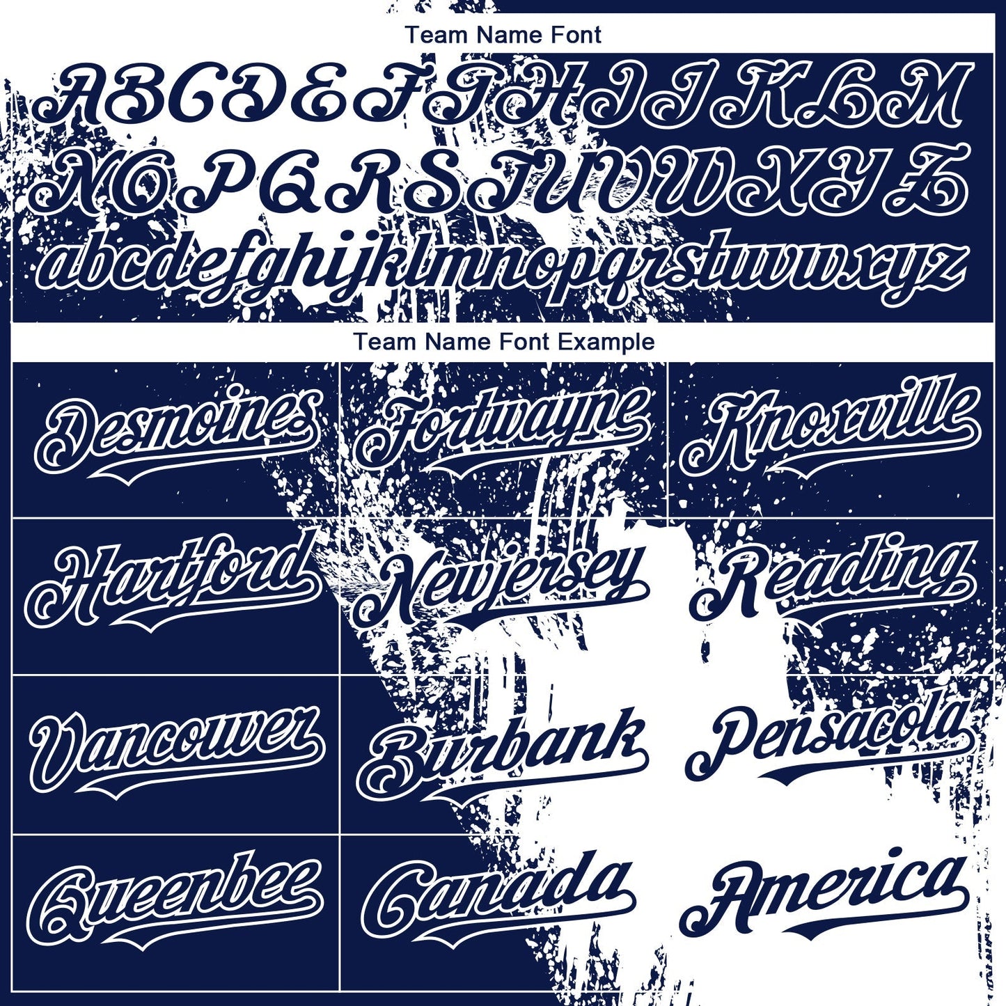 Custom Navy White 3D Pattern Design Abstract Brush Stroke Authentic Baseball Jersey baseball jersey product view 4