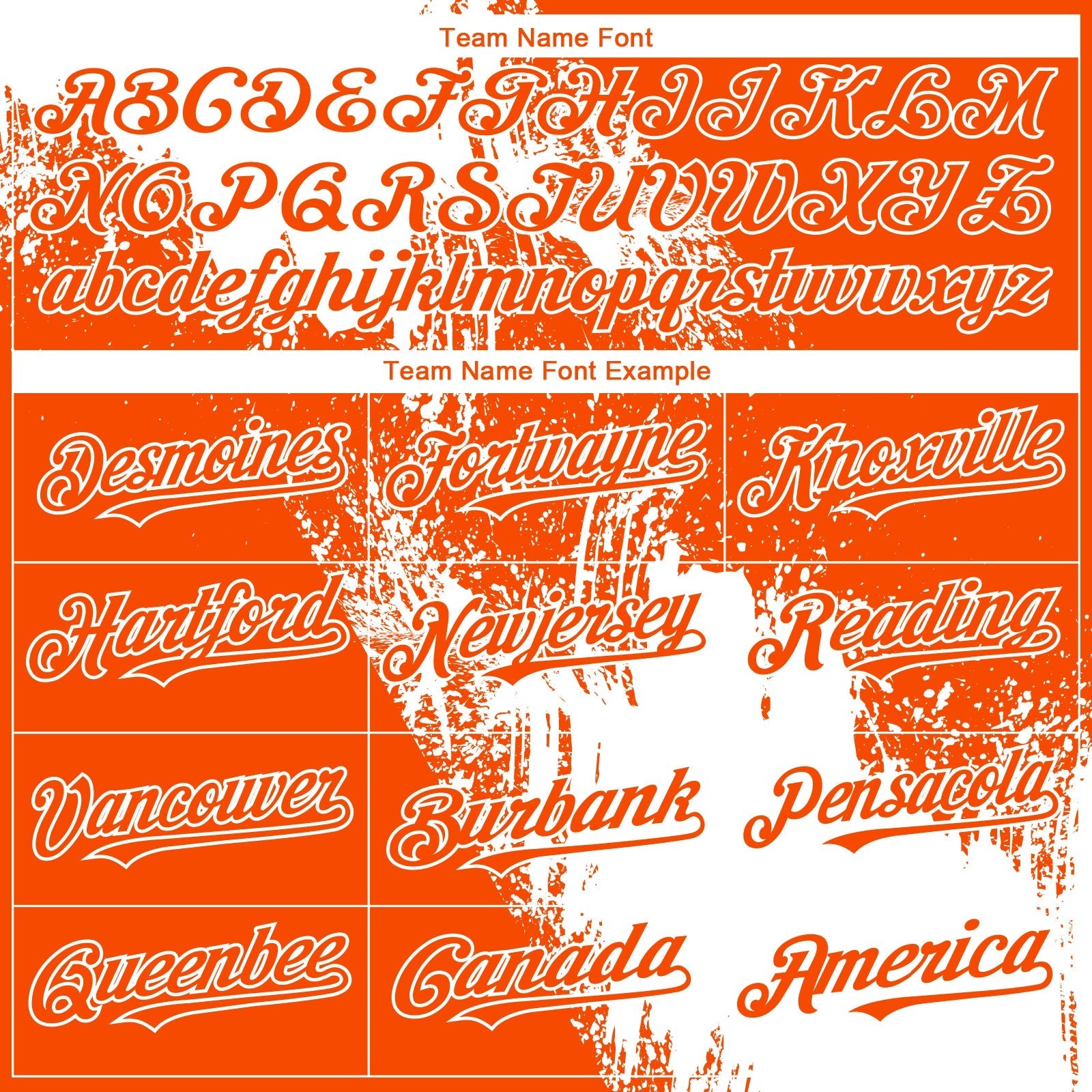Custom Orange White 3D Pattern Design Abstract Brush Stroke Authentic Baseball Jersey baseball jersey product view 4
