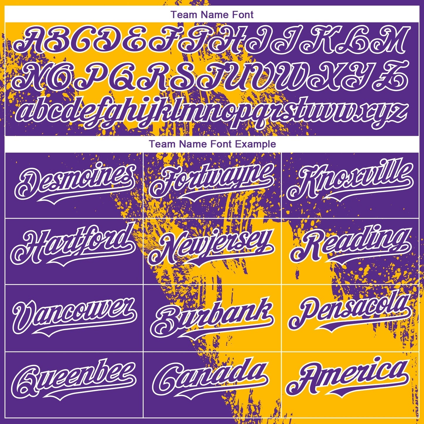 Custom Purple Gold-White 3D Pattern Design Abstract Brush Stroke Authentic Baseball Jersey baseball jersey product view 4