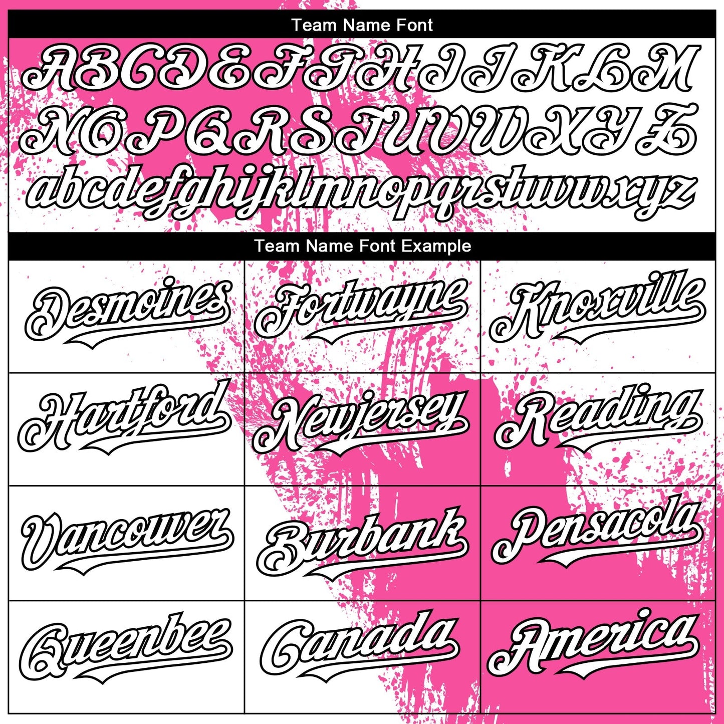 Custom White Pink-Black 3D Pattern Design Abstract Brush Stroke Authentic Baseball Jersey baseball jersey product view 4