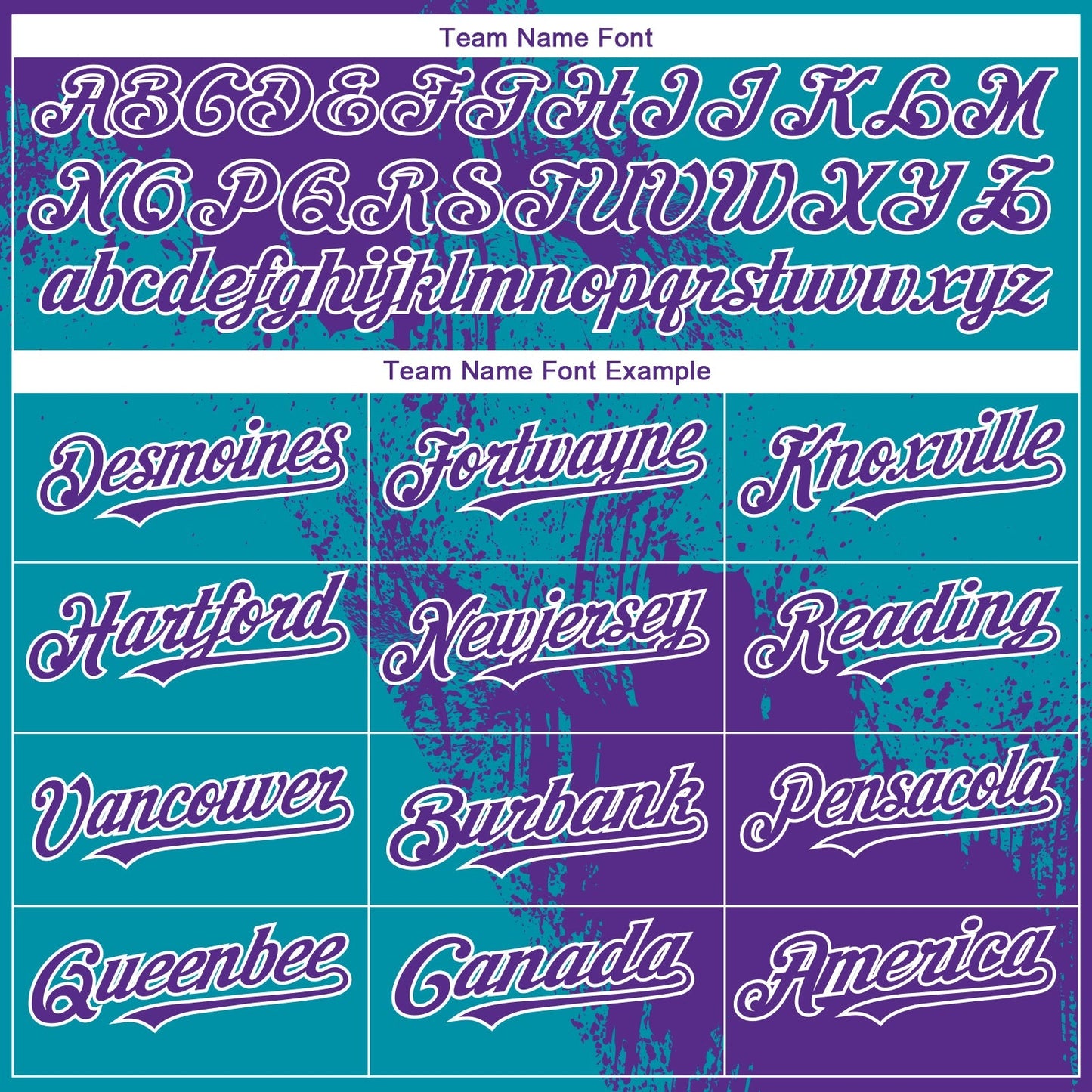 Custom Aqua Purple-White 3D Pattern Design Abstract Brush Stroke Authentic Baseball Jersey baseball jersey product view 4