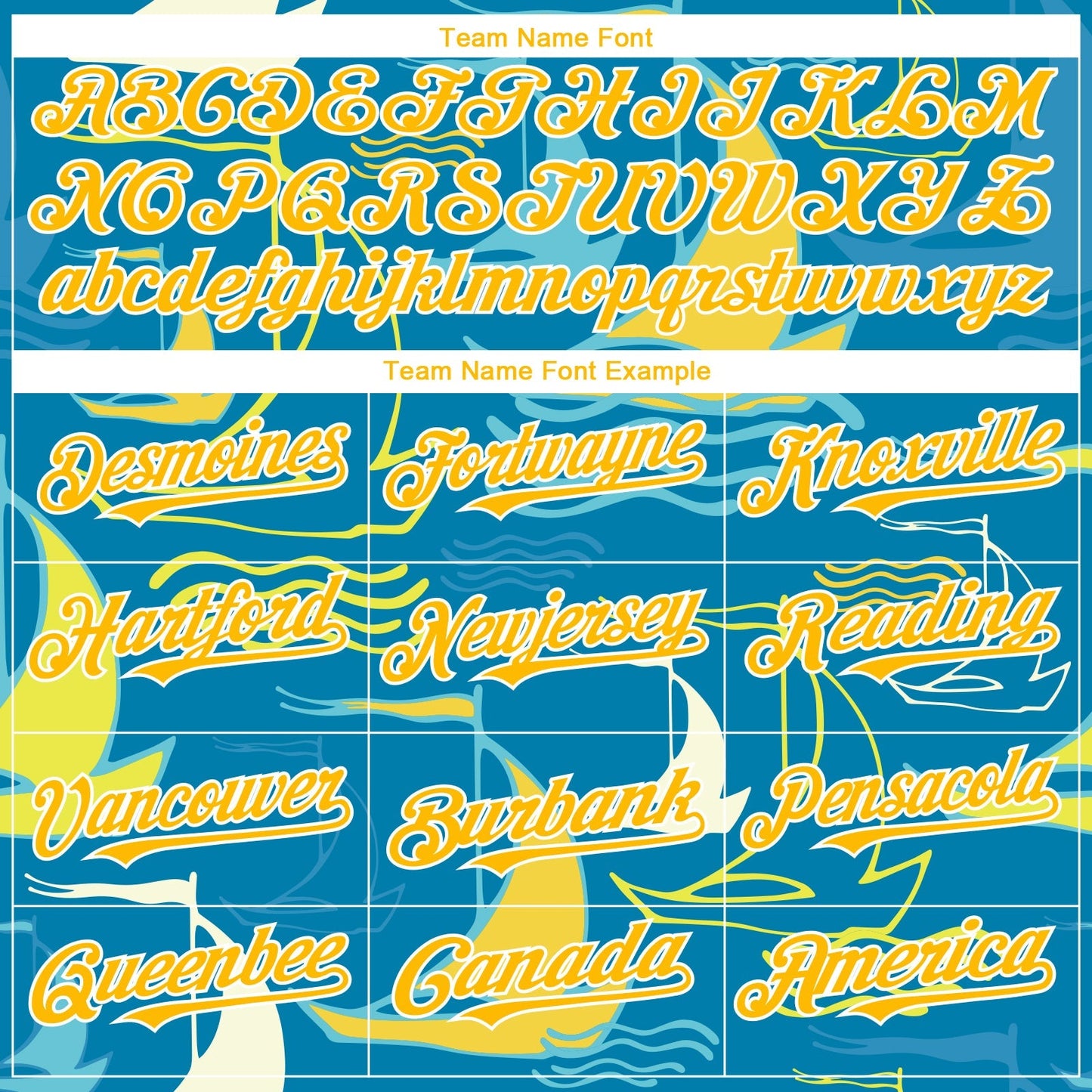Custom Panther Blue Gold-White 3D Pattern Design Sailing Boats Authentic Baseball Jersey baseball jersey product view 4