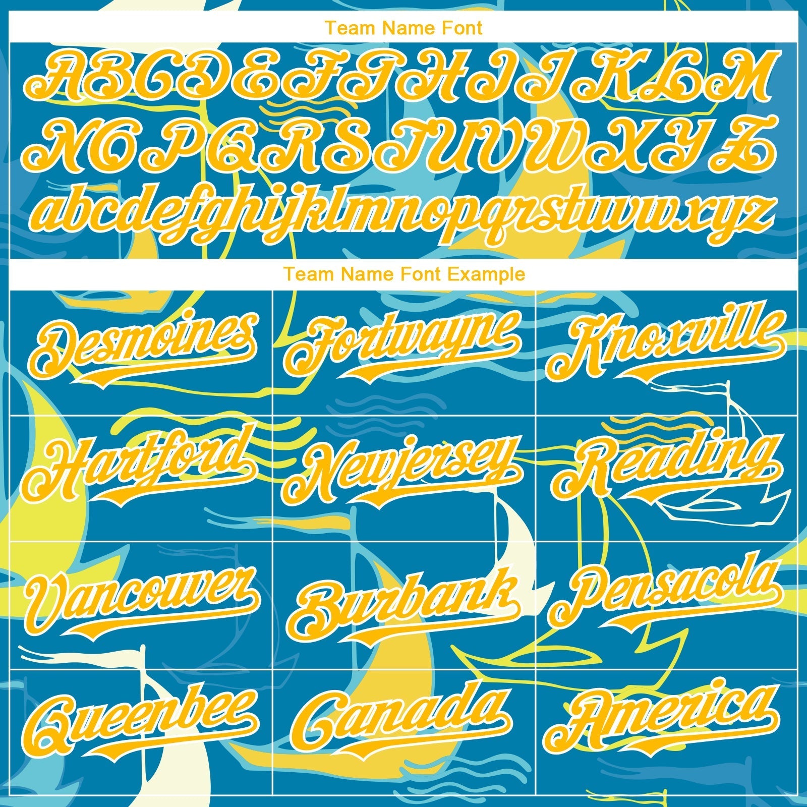 Custom Panther Blue Gold-White 3D Pattern Design Sailing Boats Authentic Baseball Jersey baseball jersey product view 4