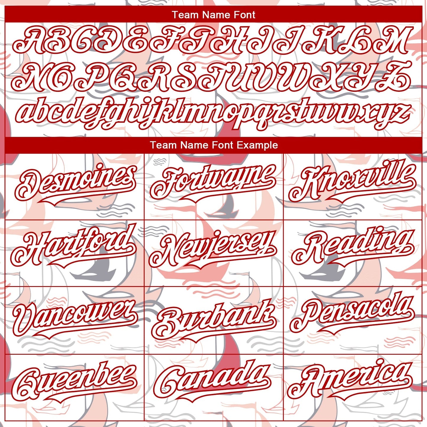 Custom White Red 3D Pattern Design Sailing Boats Authentic Baseball Jersey baseball jersey product view 4