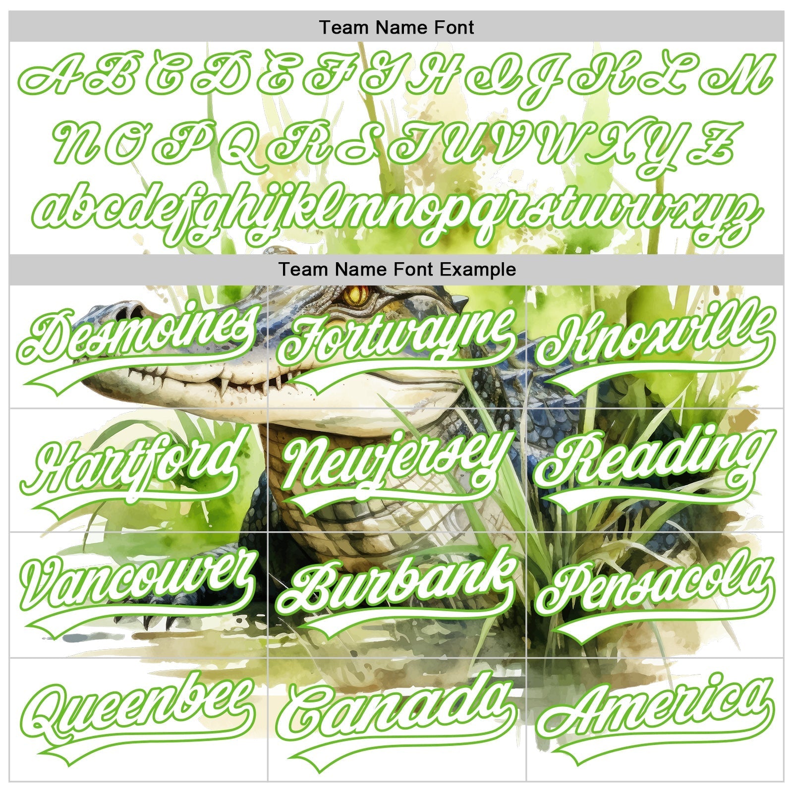 Custom White Aurora Green 3D Pattern Design Crocodile Authentic Baseball Jersey baseball jersey product view 4