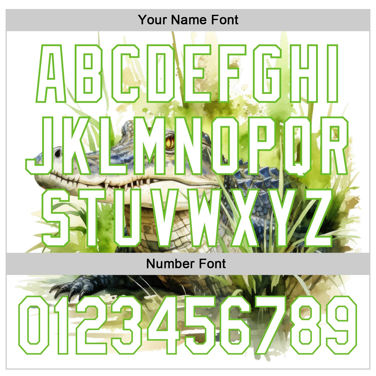 Custom White Aurora Green 3D Pattern Design Crocodile Authentic Baseball Jersey baseball jersey product view 5