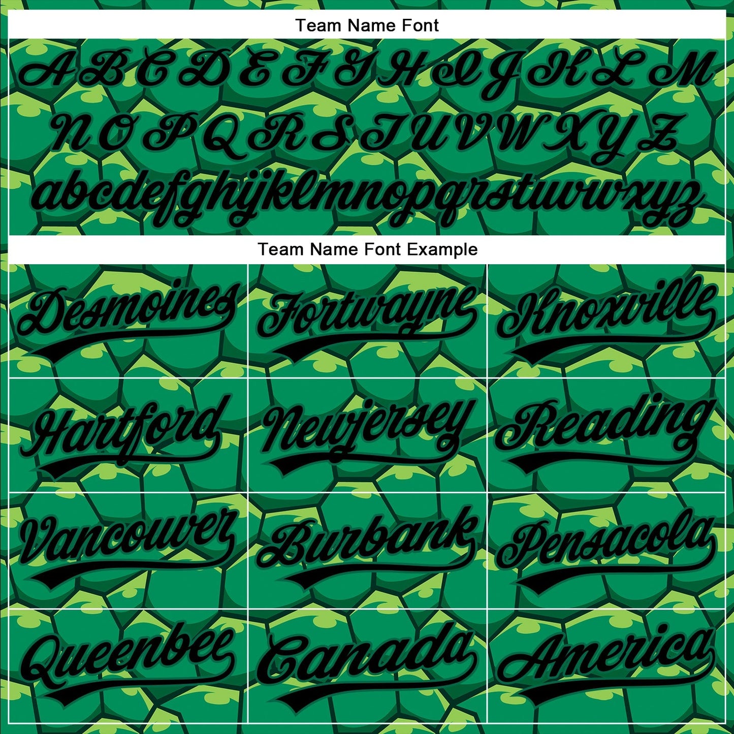 Custom Kelly Green Black 3D Pattern Design Turtle Shell Authentic Baseball Jersey baseball jersey product view 4