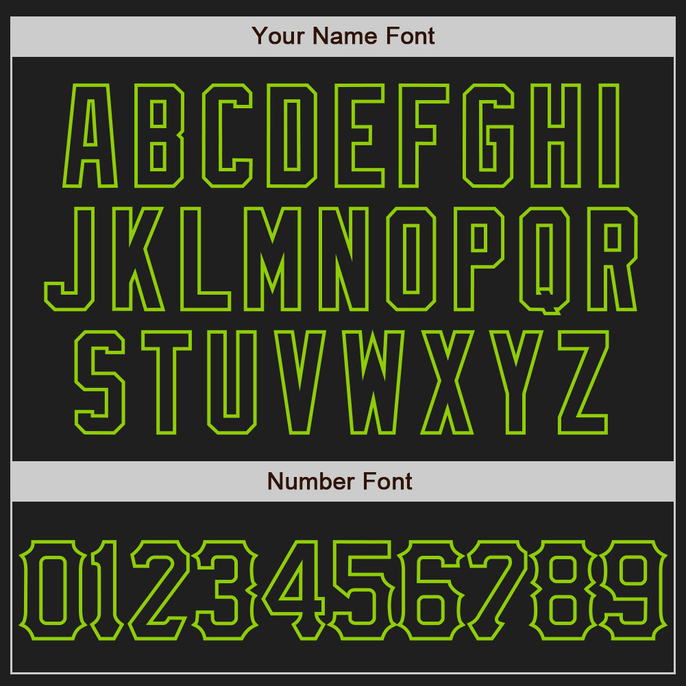 Custom Black Neon Green 3D Pattern Design Abstract Network Authentic Baseball Jersey baseball jersey product view 5