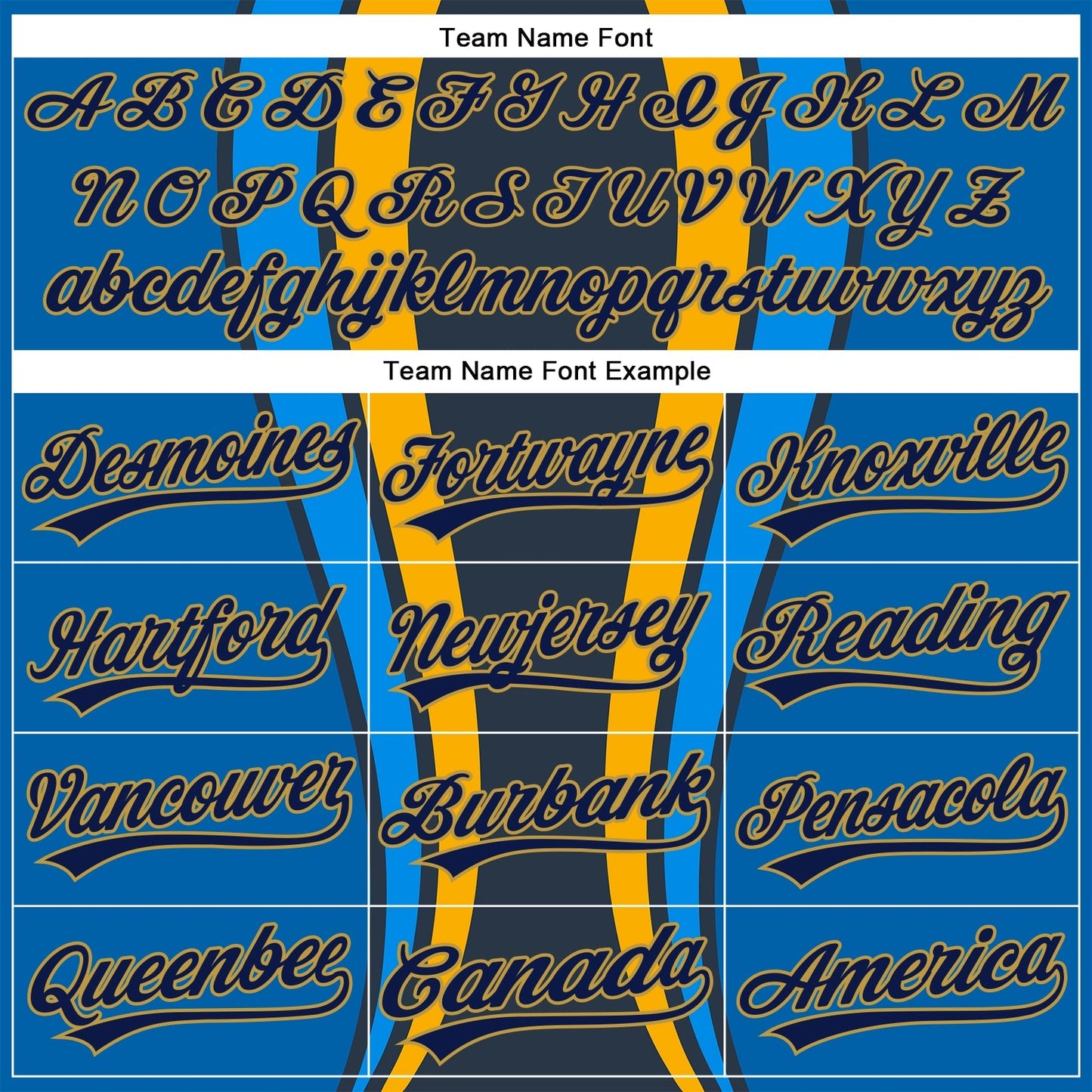 Custom Royal Navy-Old Gold 3D Pattern Design Side Stripes Authentic Baseball Jersey baseball jersey product view 4