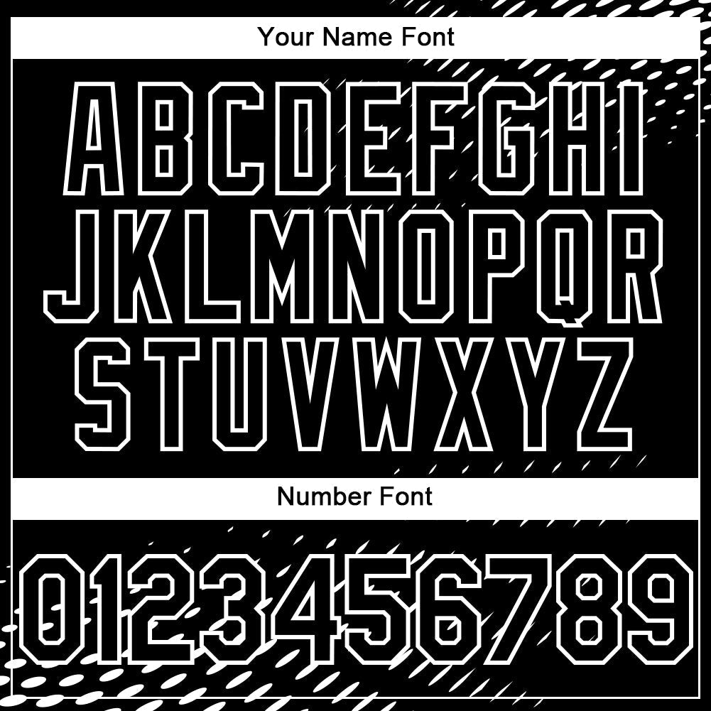 Custom Black White 3D Pattern Design Halftone Authentic Baseball Jersey baseball jersey product view 5