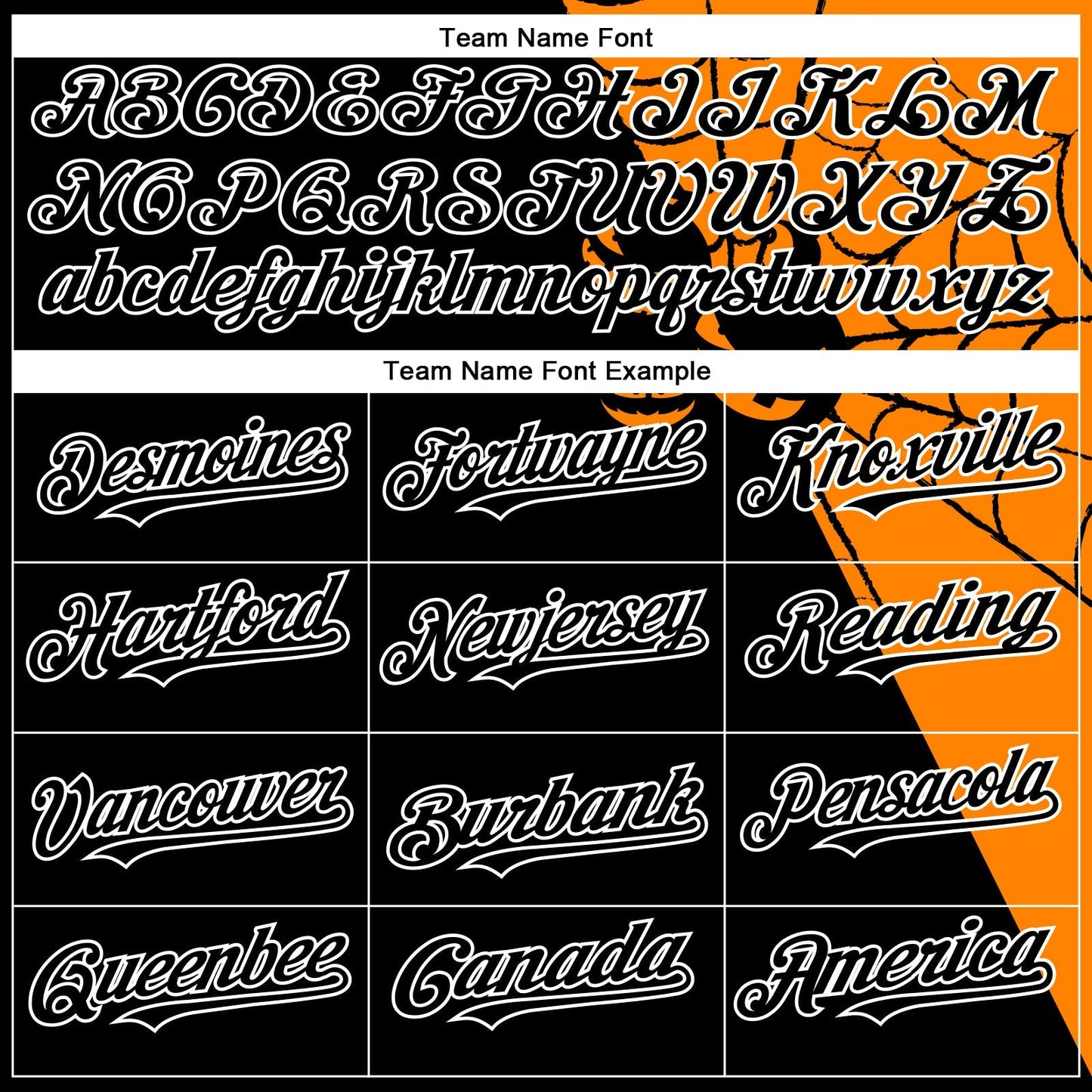 Custom Black Bay Orange-White 3D Pattern Design Spider Web Authentic Baseball Jersey baseball jersey product view 4
