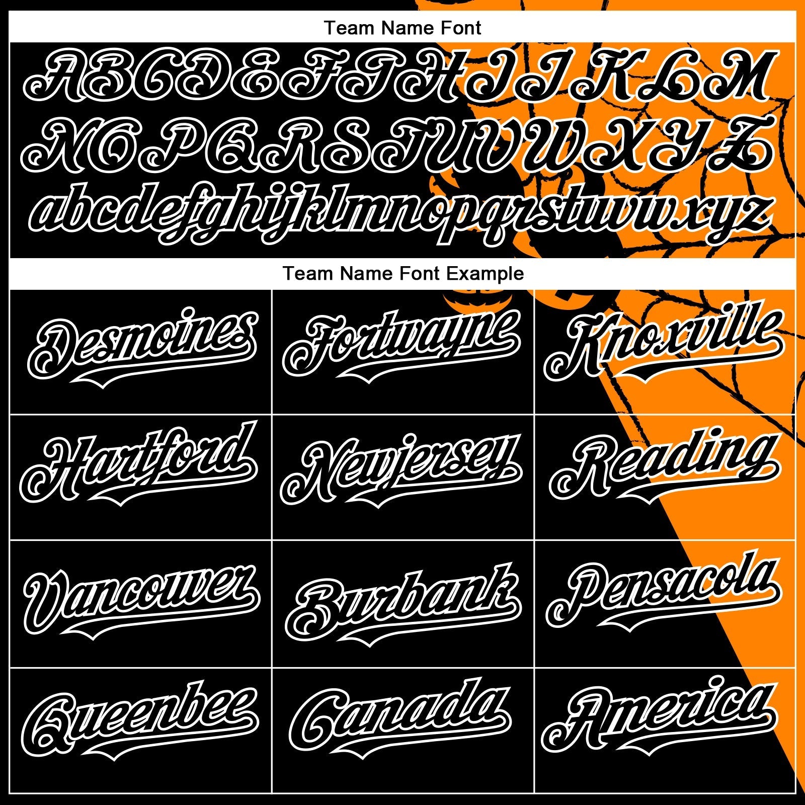 Custom Black Bay Orange-White 3D Pattern Design Spider Web Authentic Baseball Jersey baseball jersey product view 4