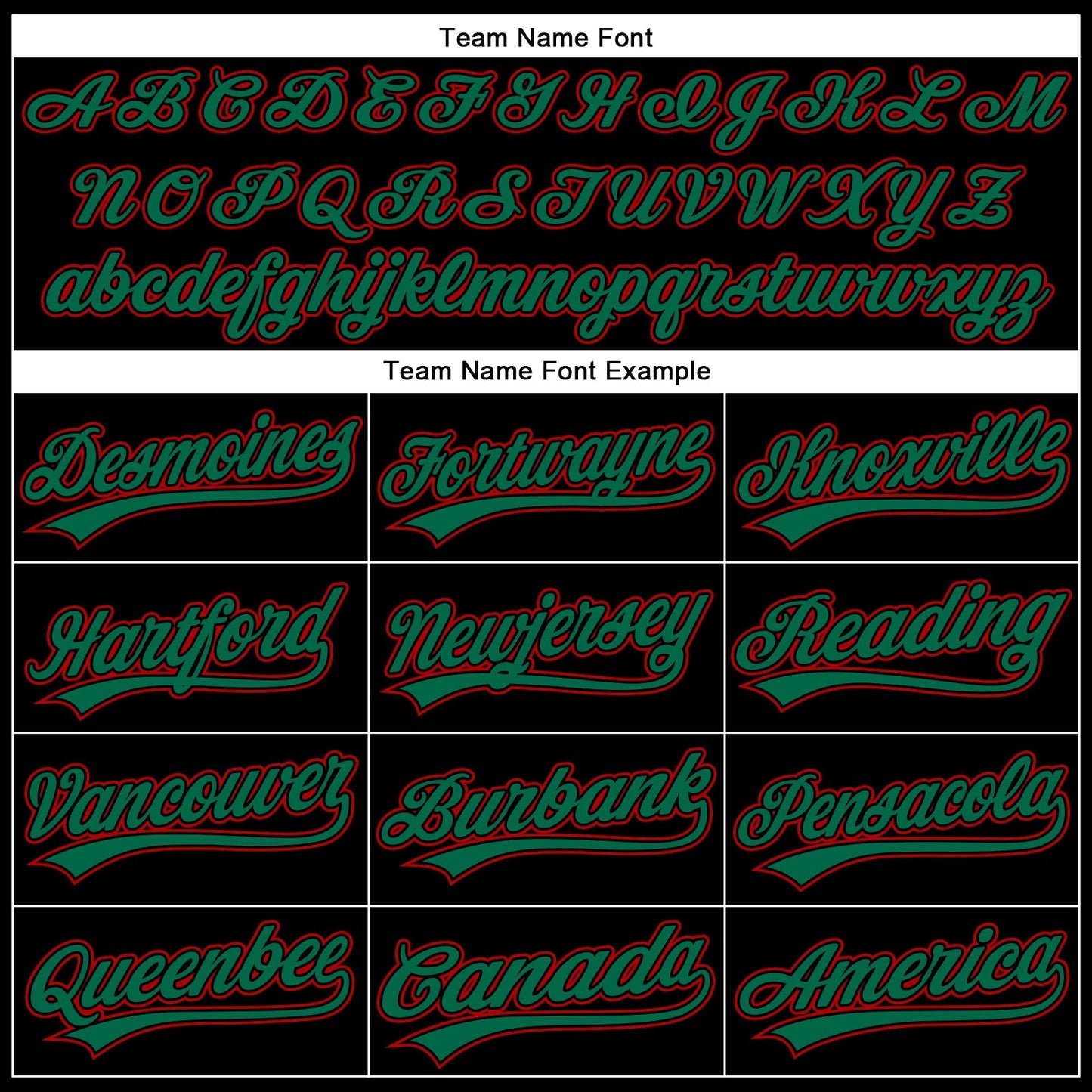 Custom Black Kelly Green-Red 3D Pattern Design Curve Solid Authentic Baseball Jersey baseball jersey product view 4