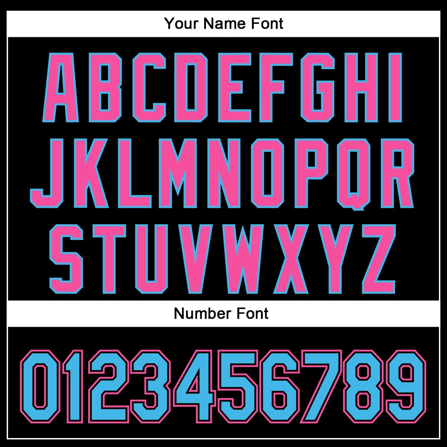 Custom Black Sky Blue-Pink 3D Pattern Design Curve Solid Authentic Baseball Jersey baseball jersey product view 5