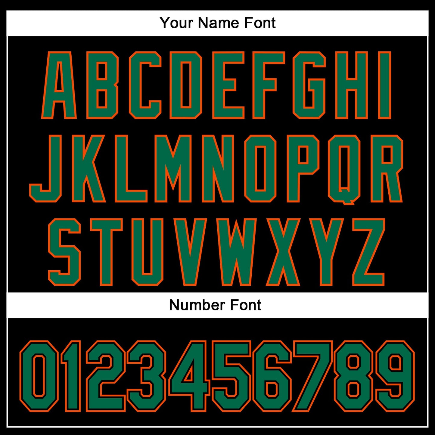 Custom Black Kelly Green-Orange 3D Pattern Design Curve Solid Authentic Baseball Jersey baseball jersey product view 5
