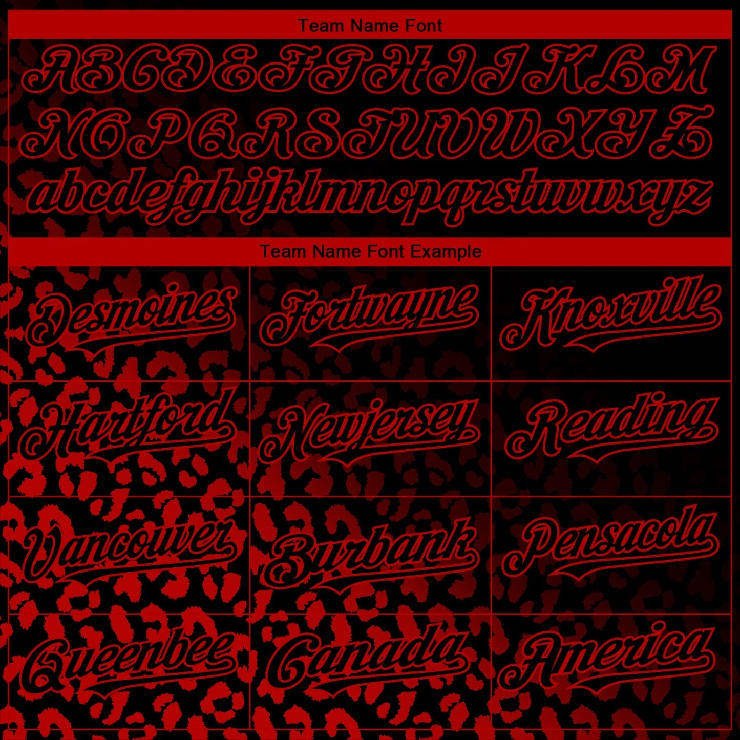 Custom Black Red 3D Pattern Design Leopard Print Fade Fashion Authentic Baseball Jersey baseball jersey product view 4