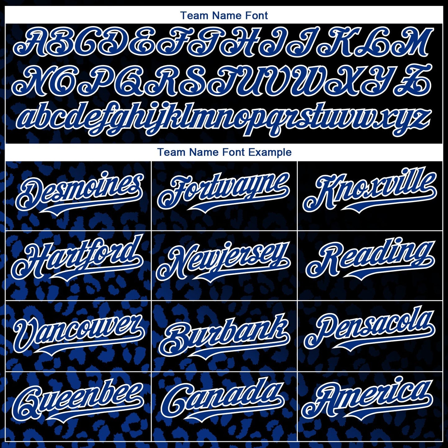 Custom Black Royal-White 3D Pattern Design Leopard Print Fade Fashion Authentic Baseball Jersey baseball jersey product view 4