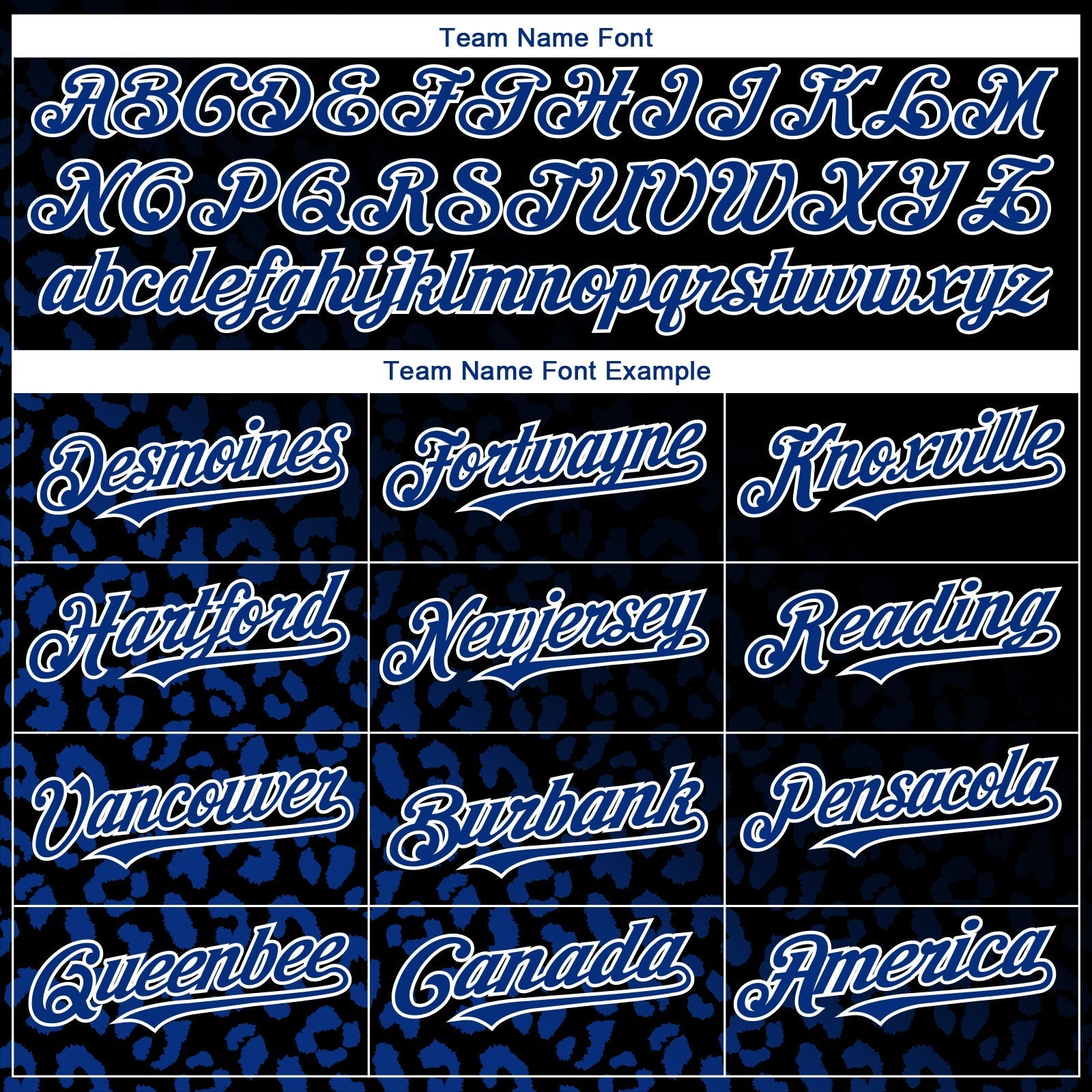 Custom Black Royal-White 3D Pattern Design Leopard Print Fade Fashion Authentic Baseball Jersey baseball jersey product view 4