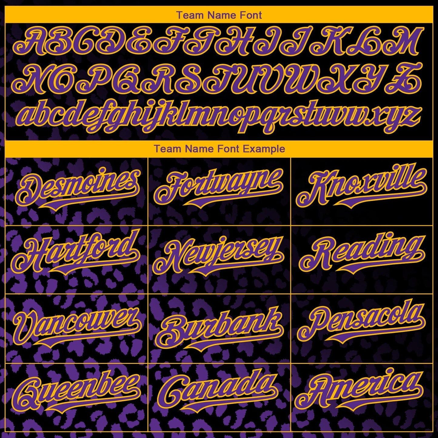 Custom Black Purple-Gold 3D Pattern Design Leopard Print Fade Fashion Authentic Baseball Jersey baseball jersey product view 4