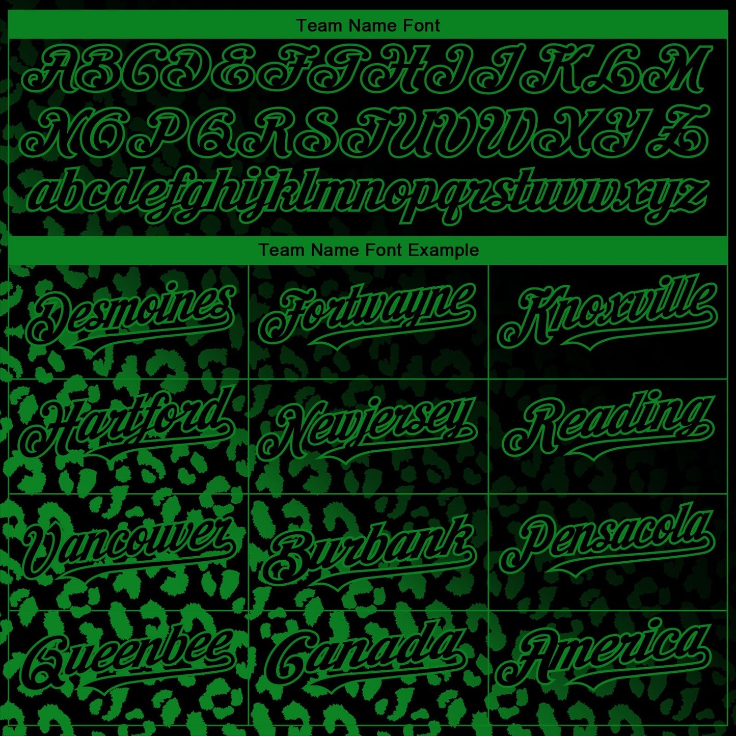 Custom Black Grass Green 3D Pattern Design Leopard Print Fade Fashion Authentic Baseball Jersey baseball jersey product view 4