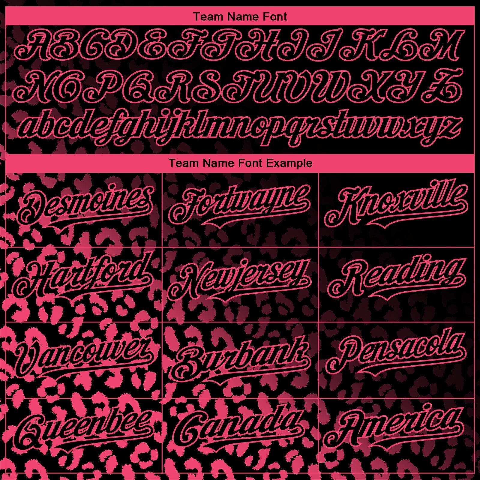 Custom Black Neon Pink 3D Pattern Design Leopard Print Fade Fashion Authentic Baseball Jersey baseball jersey product view 4