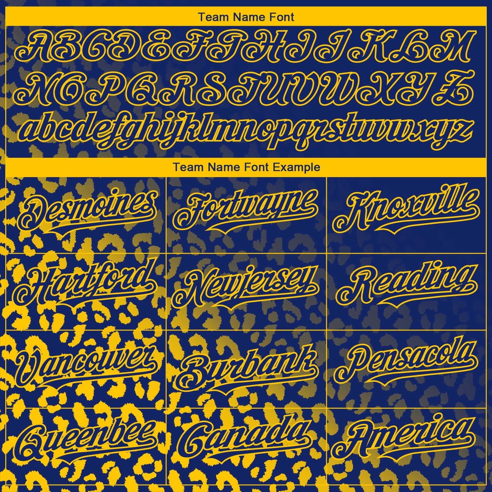 Custom Royal Yellow 3D Pattern Design Leopard Print Fade Fashion Authentic Baseball Jersey baseball jersey product view 4