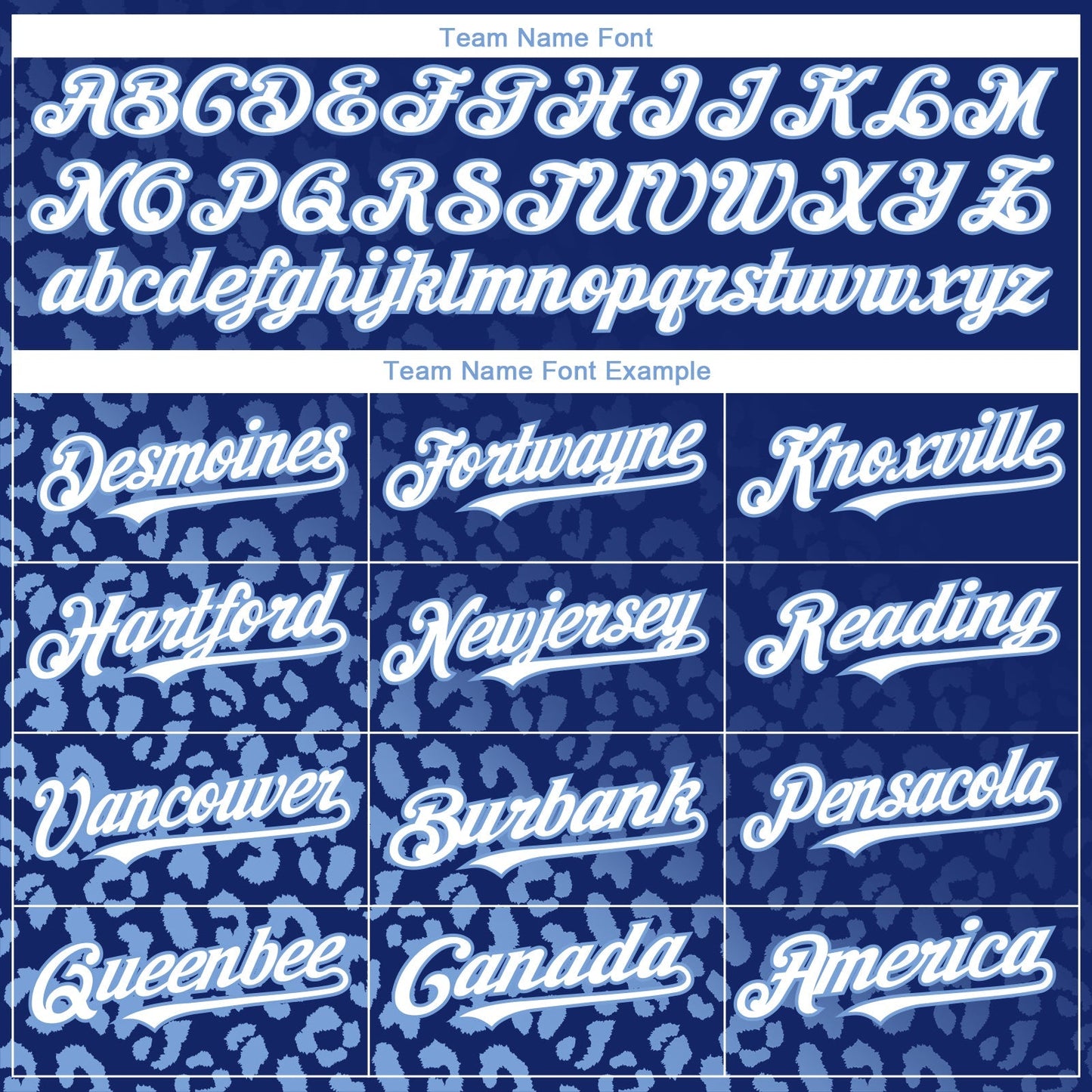 Custom Royal White-Light Blue 3D Pattern Design Leopard Print Fade Fashion Authentic Baseball Jersey baseball jersey product view 4
