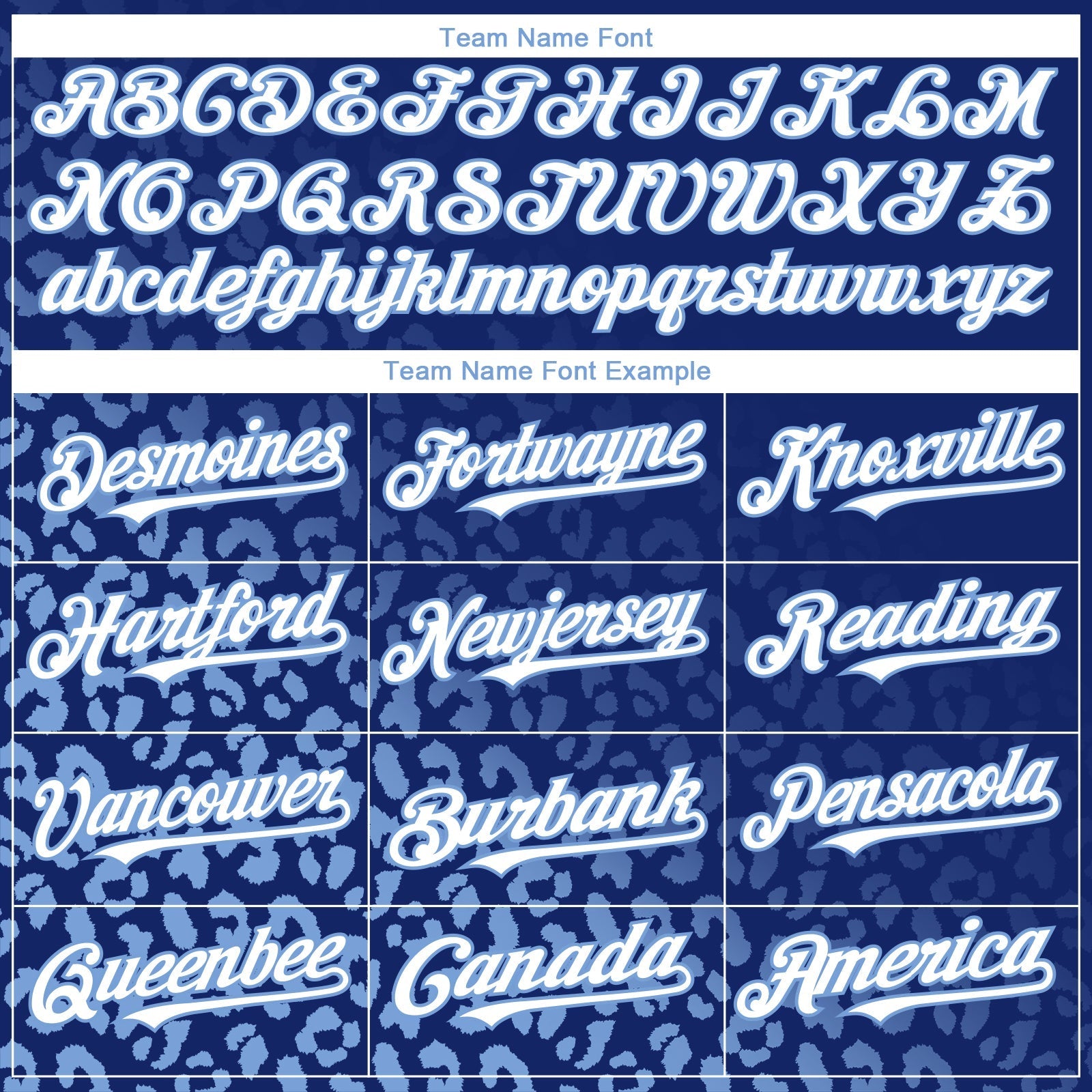 Custom Royal White-Light Blue 3D Pattern Design Leopard Print Fade Fashion Authentic Baseball Jersey baseball jersey product view 4