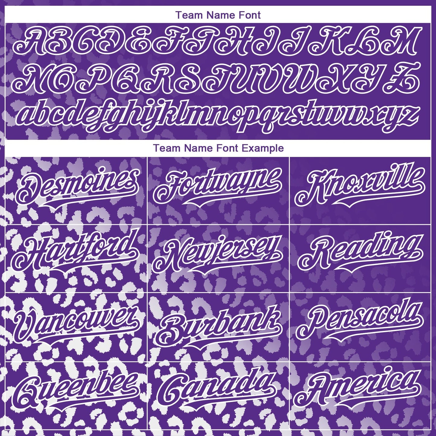 Custom Purple White 3D Pattern Design Leopard Print Fade Fashion Authentic Baseball Jersey baseball jersey product view 4
