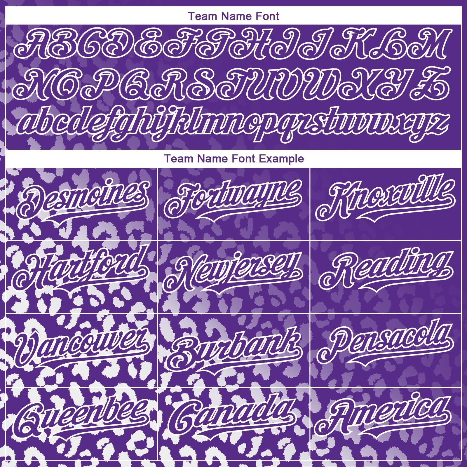 Custom Purple White 3D Pattern Design Leopard Print Fade Fashion Authentic Baseball Jersey baseball jersey product view 4