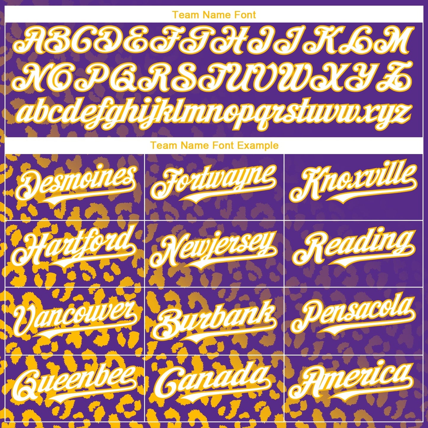 Custom Purple White-Gold 3D Pattern Design Leopard Print Fade Fashion Authentic Baseball Jersey baseball jersey product view 4
