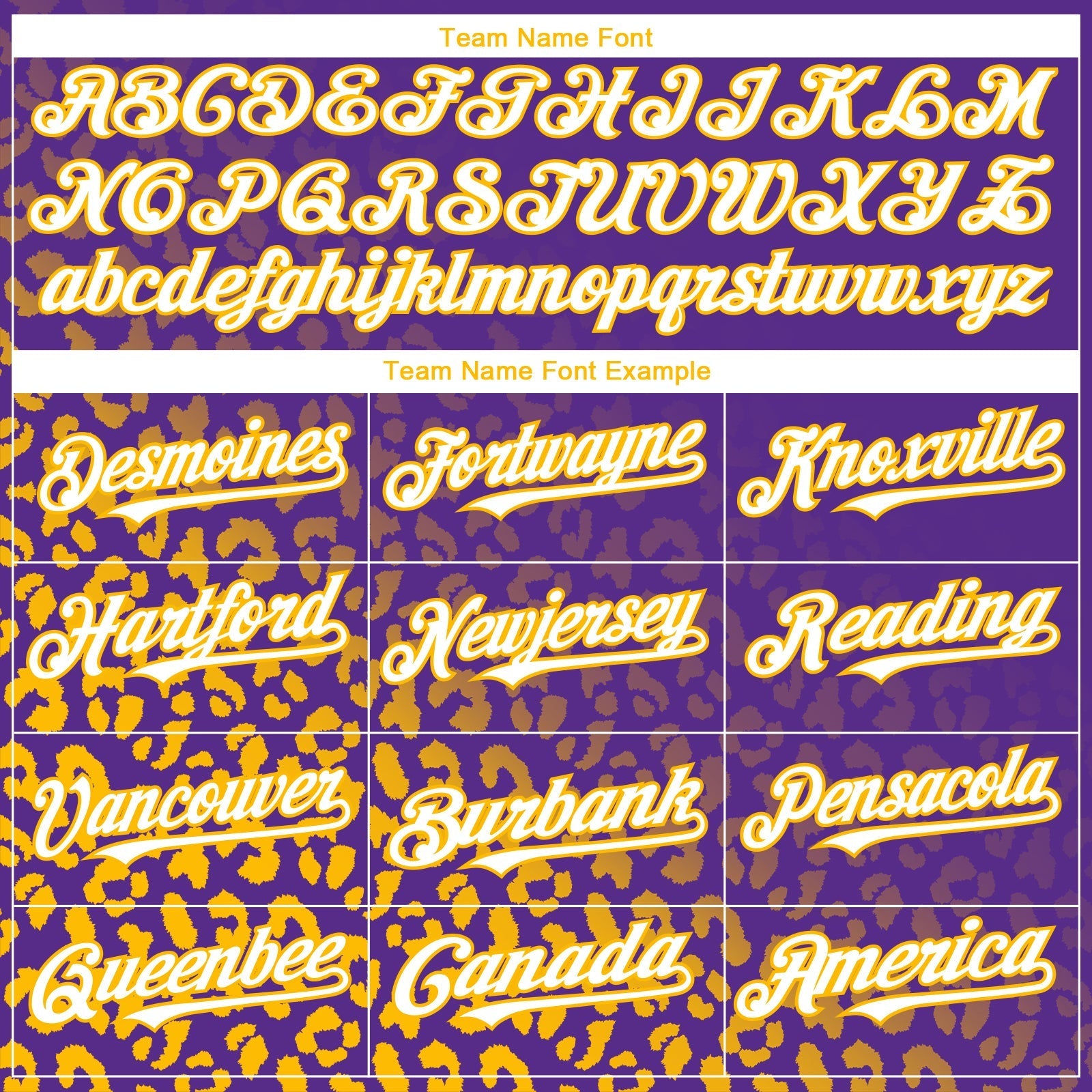 Custom Purple White-Gold 3D Pattern Design Leopard Print Fade Fashion Authentic Baseball Jersey baseball jersey product view 4