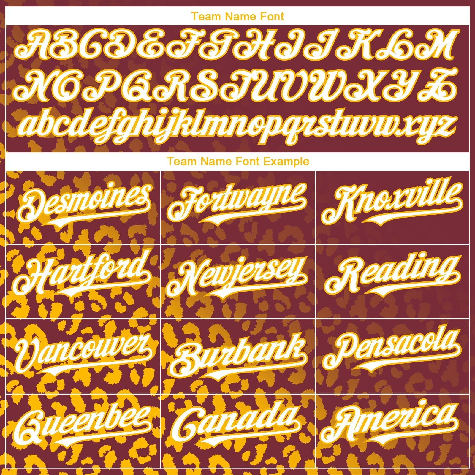 Custom Burgundy White-Gold 3D Pattern Design Leopard Print Fade Fashion Authentic Baseball Jersey baseball jersey product view 4