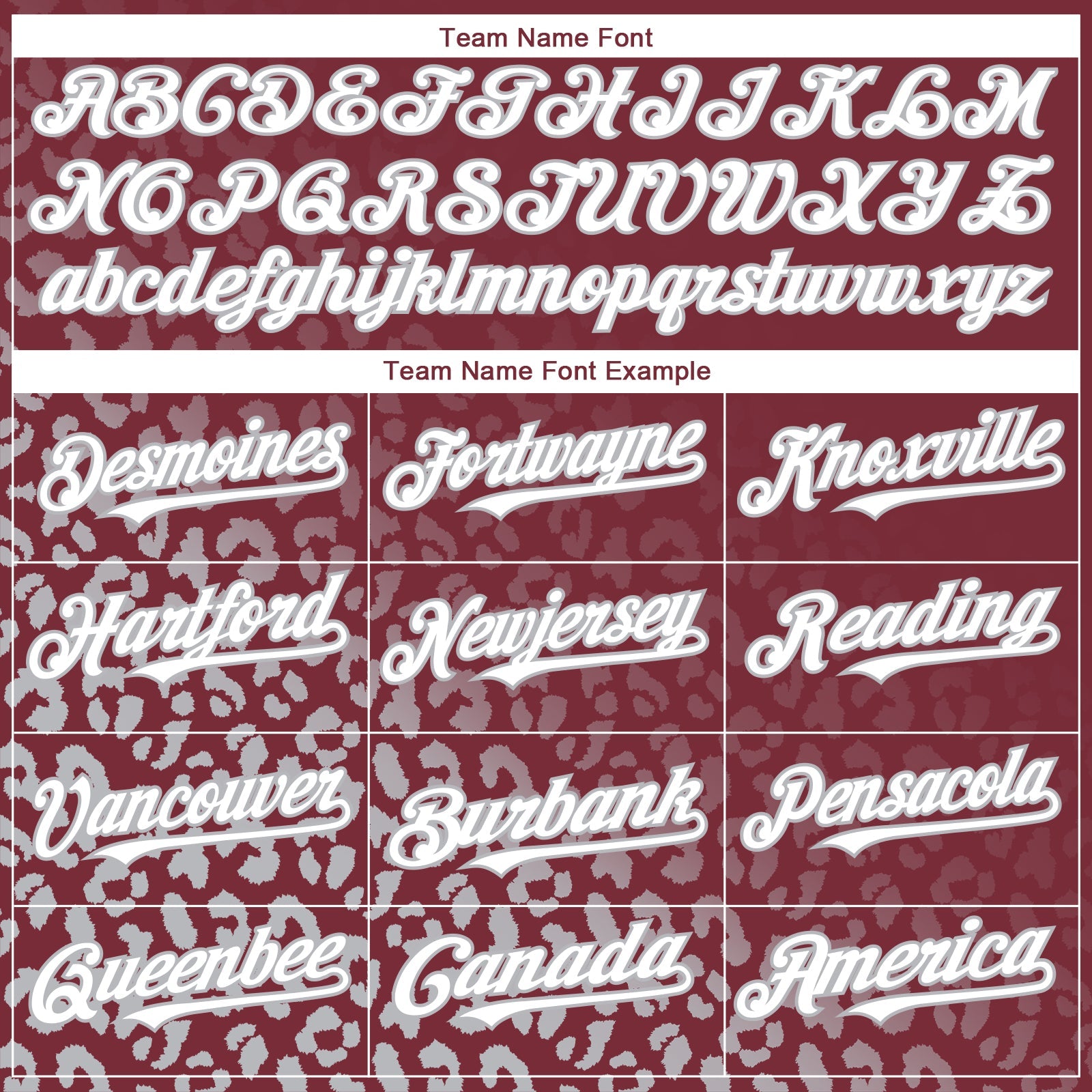 Custom Burgundy White-Gray 3D Pattern Design Leopard Print Fade Fashion Authentic Baseball Jersey baseball jersey product view 4