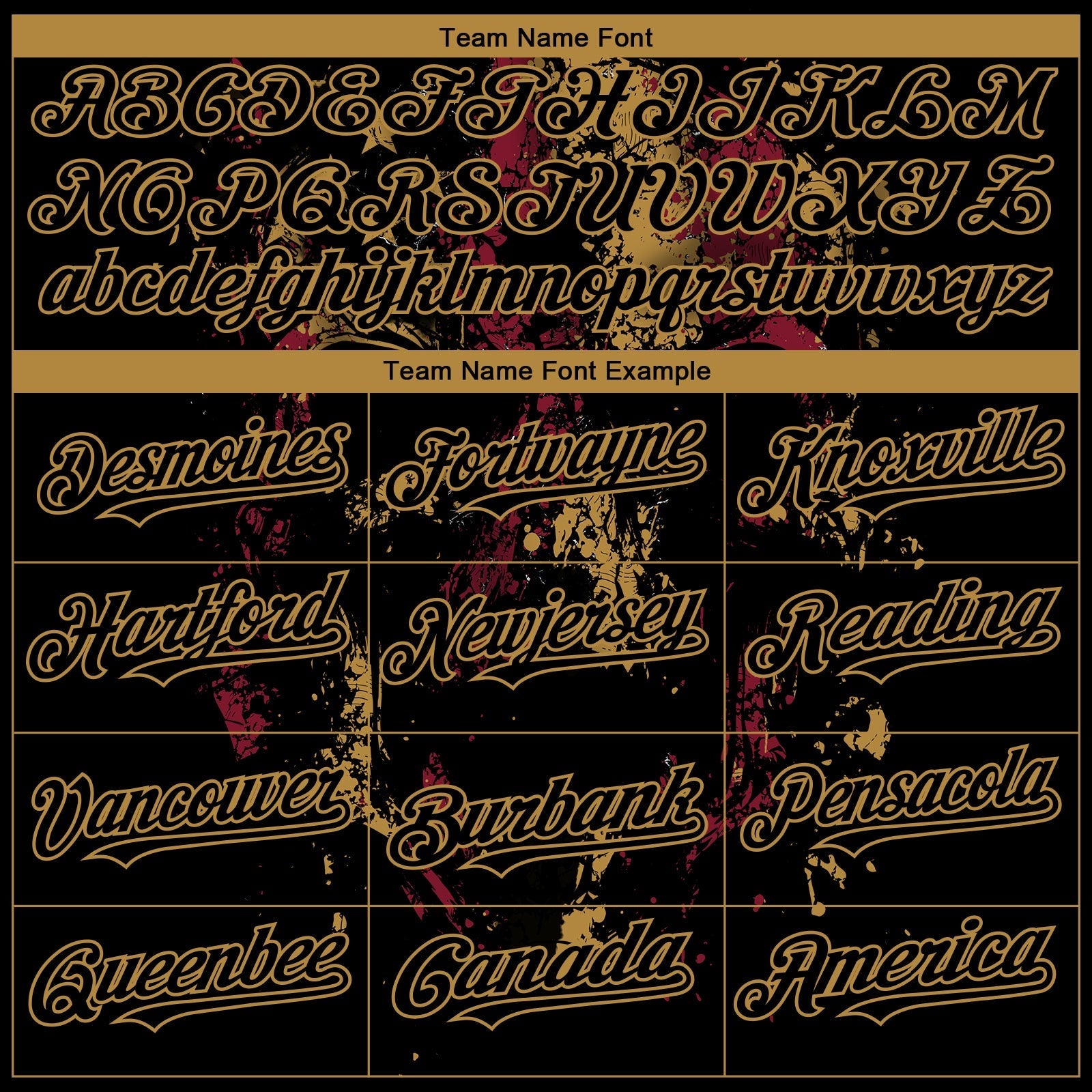 Custom Black Old Gold 3D American Flag Skull Patriotic Authentic Baseball Jersey baseball jersey product view 4