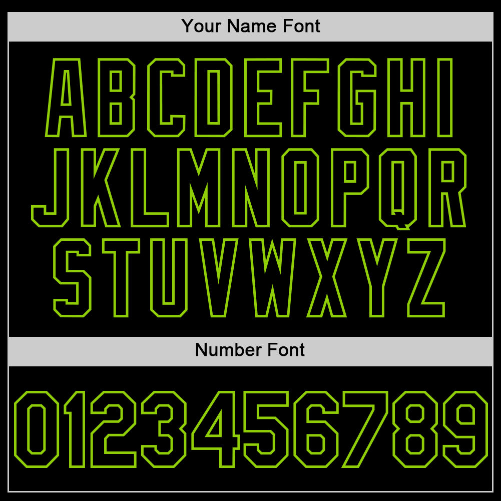 Custom Black Neon Green Line Authentic Baseball Jersey baseball jersey product view 5