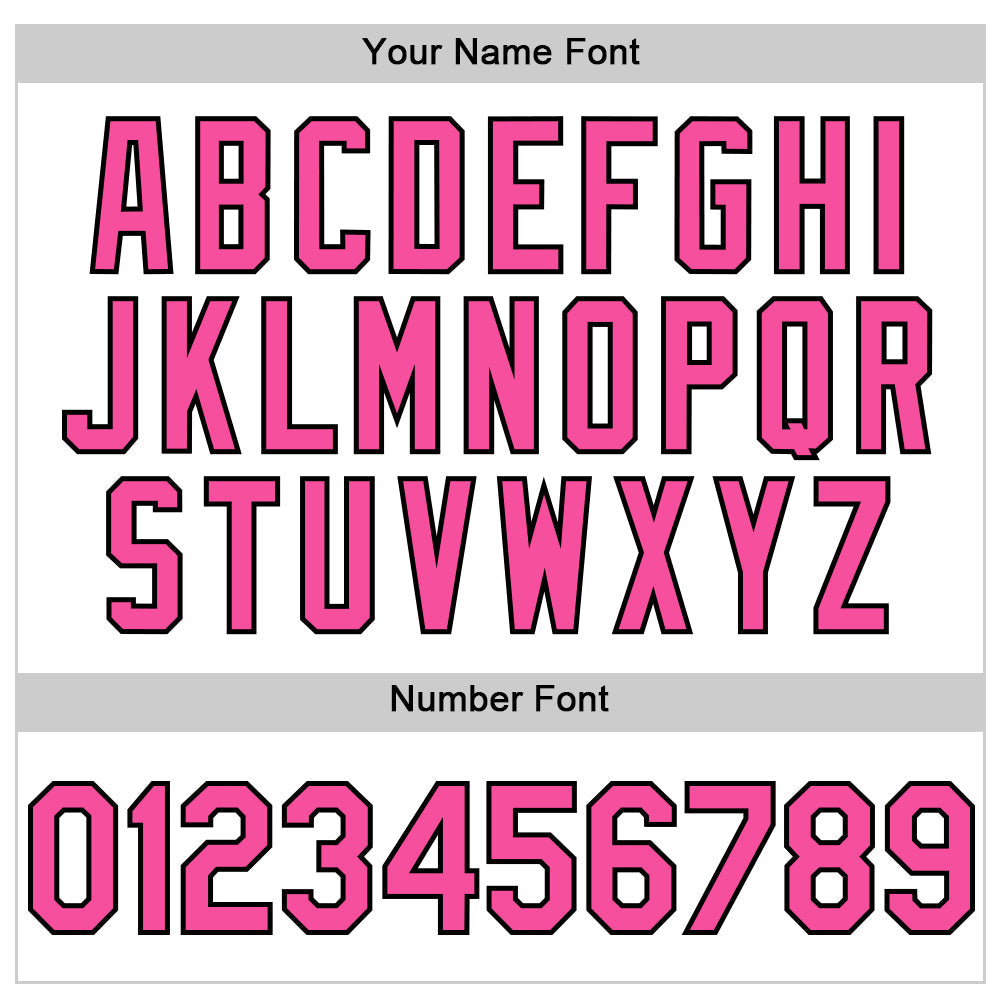 Custom White Pink-Black Line Authentic Baseball Jersey baseball jersey product view 5