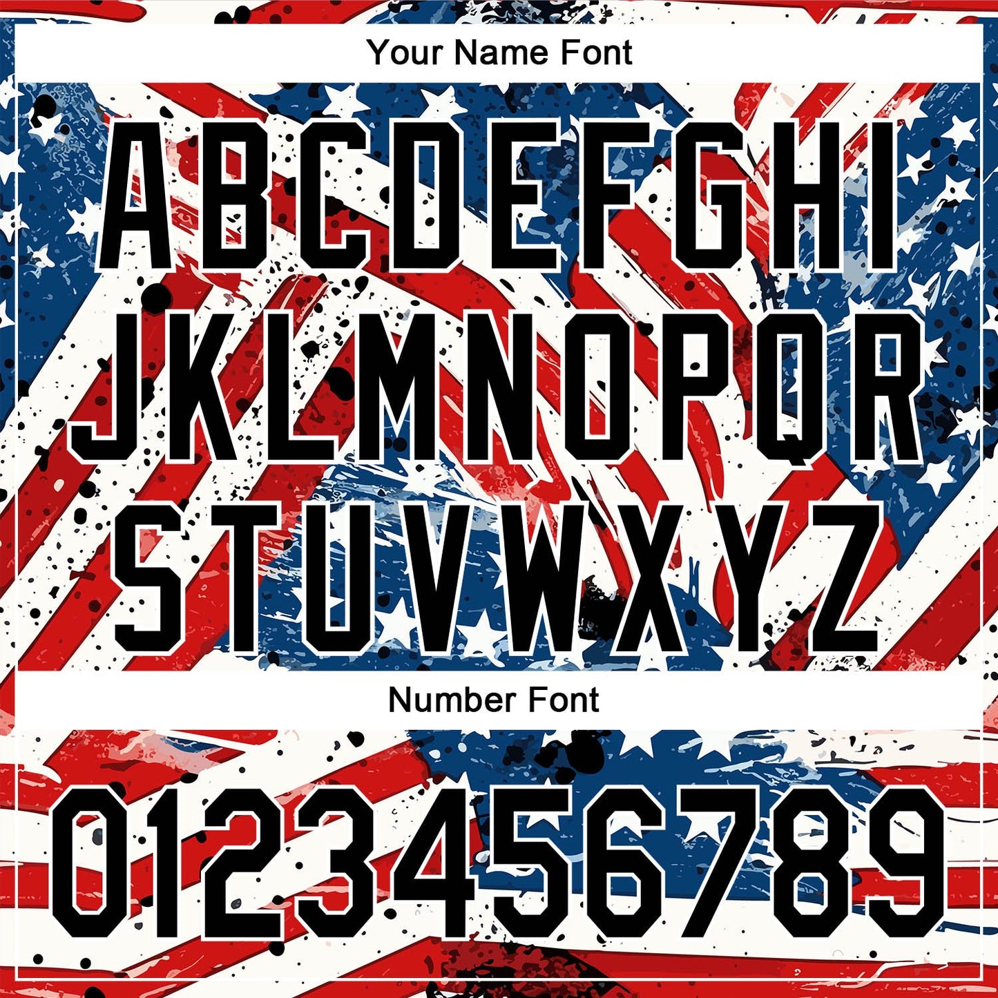 Custom White Black Royal-Red 3D American Flag Patriotic Authentic Baseball Jersey baseball jersey product view 5