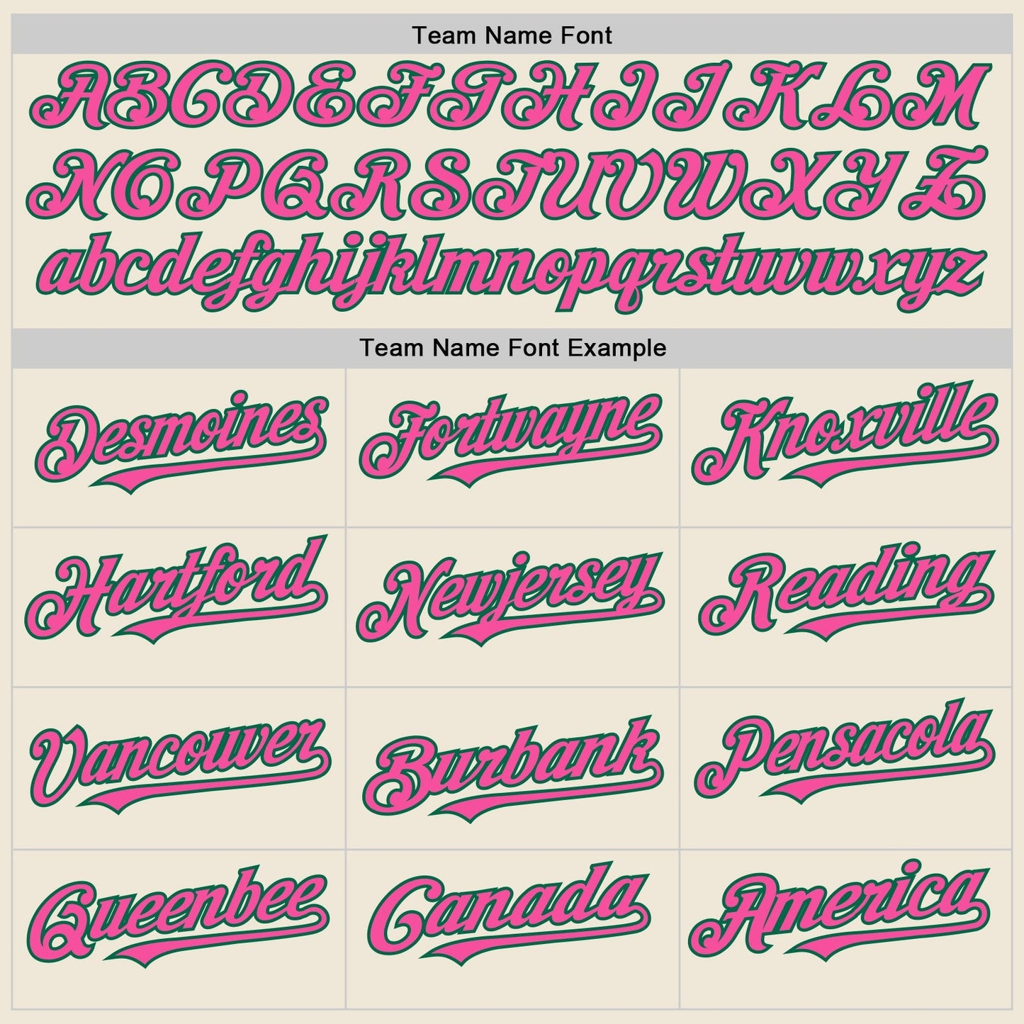 Custom Cream Pink-Kelly Green Line Authentic Baseball Jersey baseball jersey product view 4