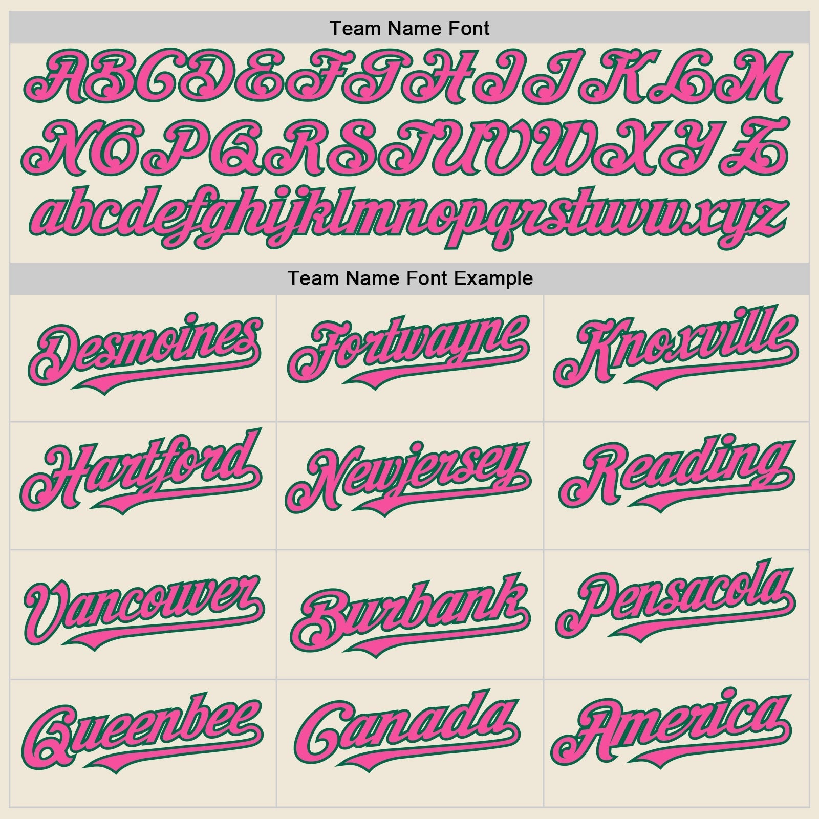 Custom Cream Pink-Kelly Green Line Authentic Baseball Jersey baseball jersey product view 4
