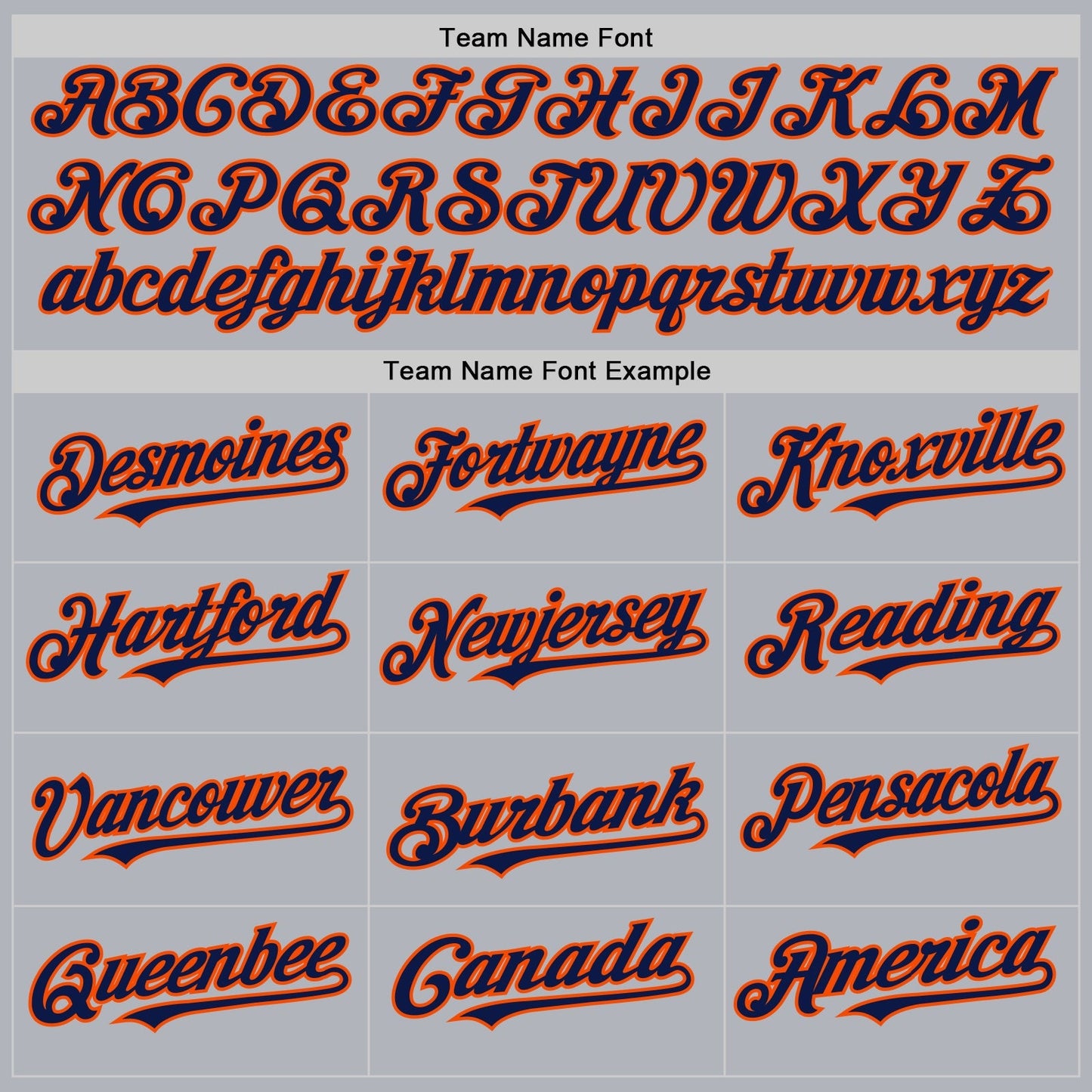 Custom Gray Navy-Orange Line Authentic Baseball Jersey baseball jersey product view 4
