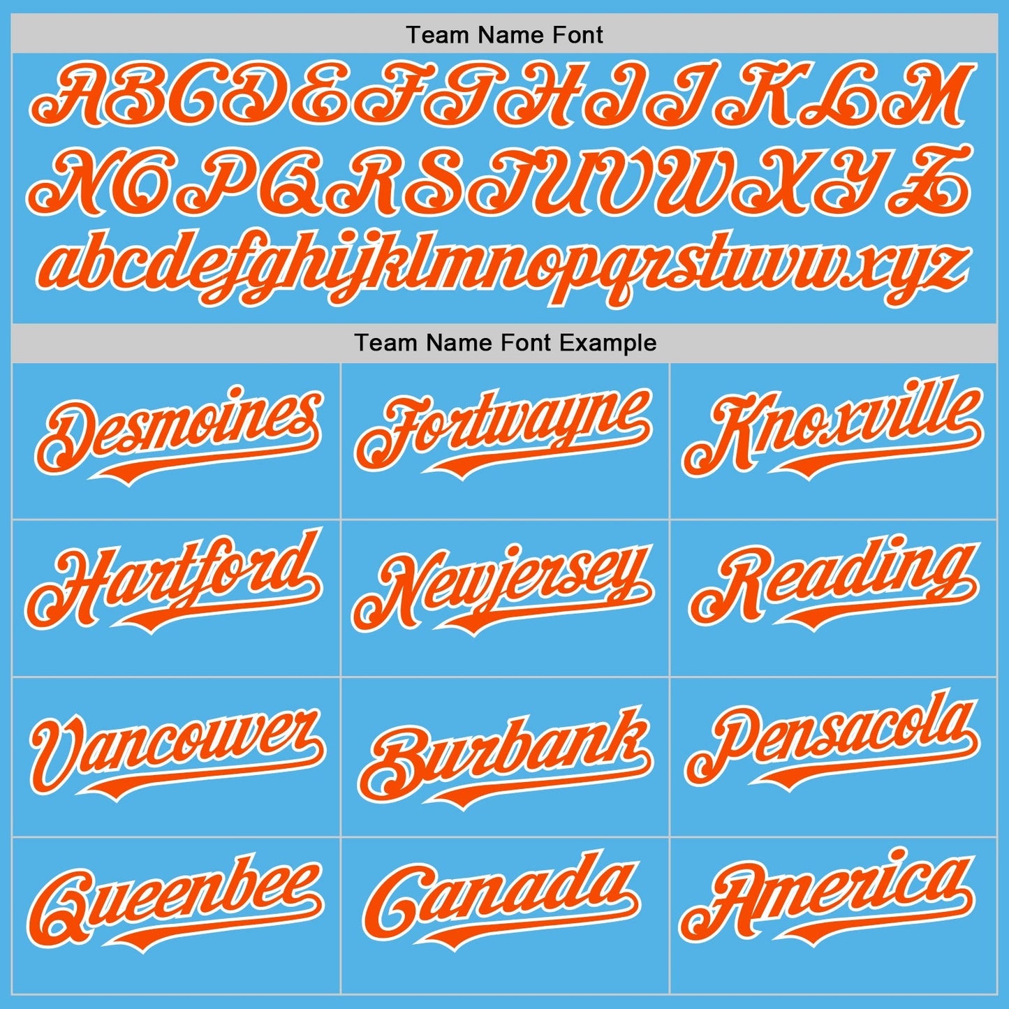 Custom Sky Blue Orange-White Line Authentic Baseball Jersey baseball jersey product view 4
