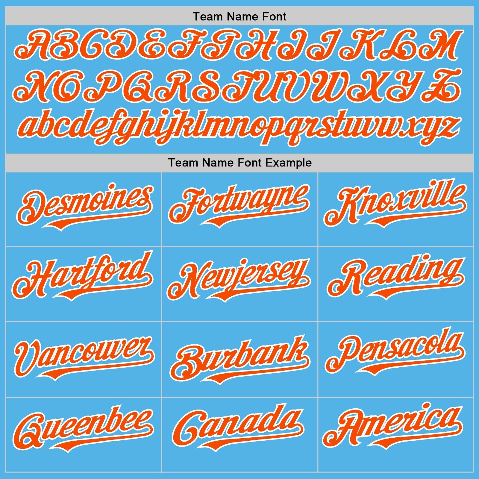 Custom Sky Blue Orange-White Line Authentic Baseball Jersey baseball jersey product view 4