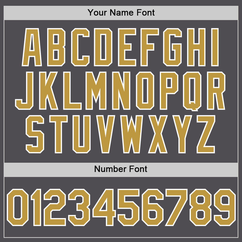 Custom Steel Gray Old Gold-White Line Authentic Baseball Jersey baseball jersey product view 5