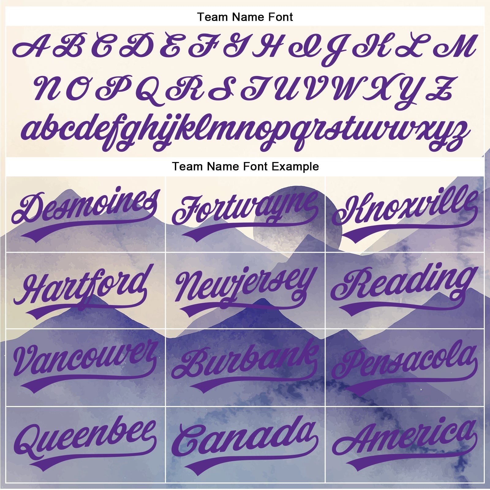 Custom Cream Yellow-Purple 3D Pattern Design Watercolor Mountains Authentic Baseball Jersey baseball jersey product view 4