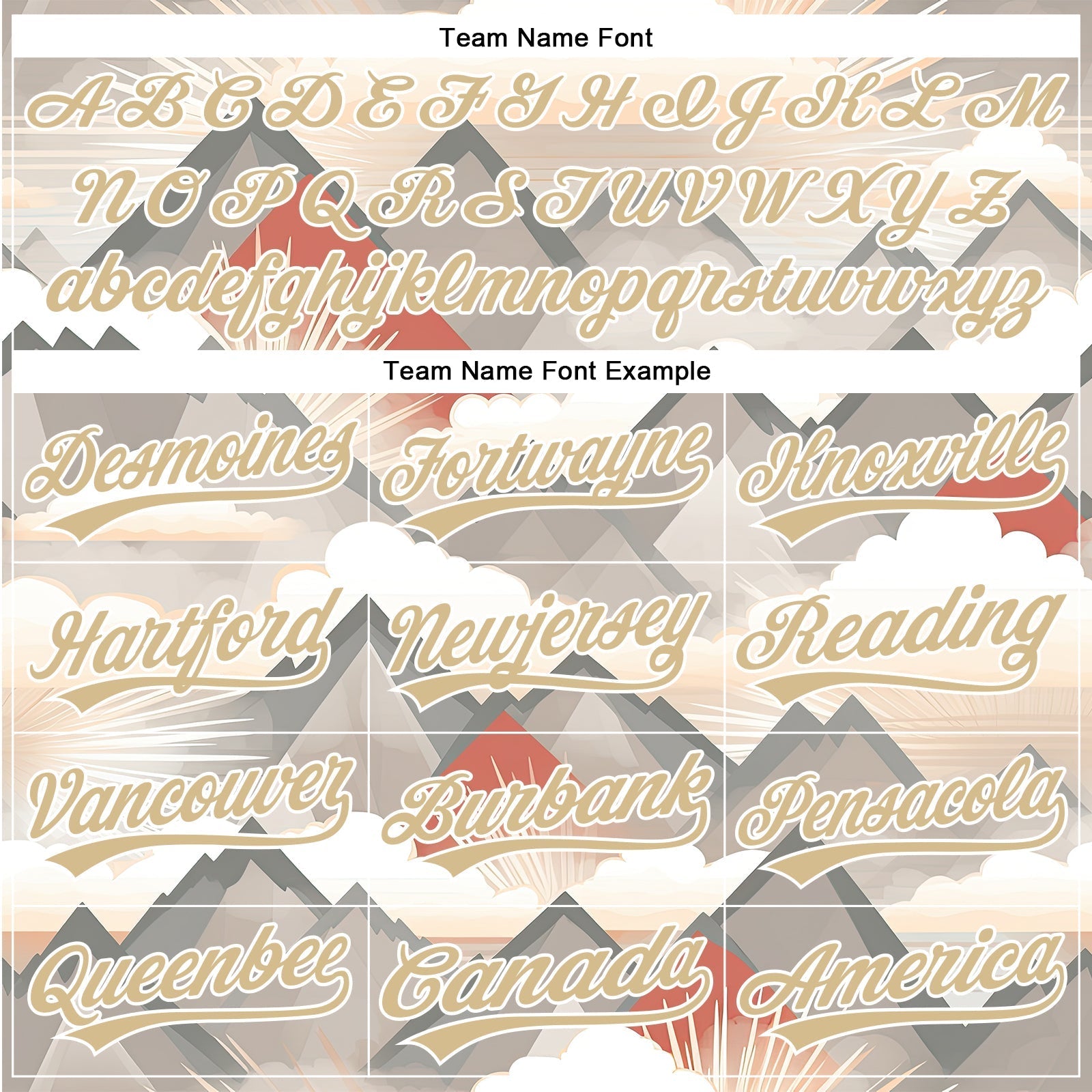 Custom Vegas Gold White 3D Pattern Design Sun Rays Through Mountain Tops Authentic Baseball Jersey baseball jersey product view 4