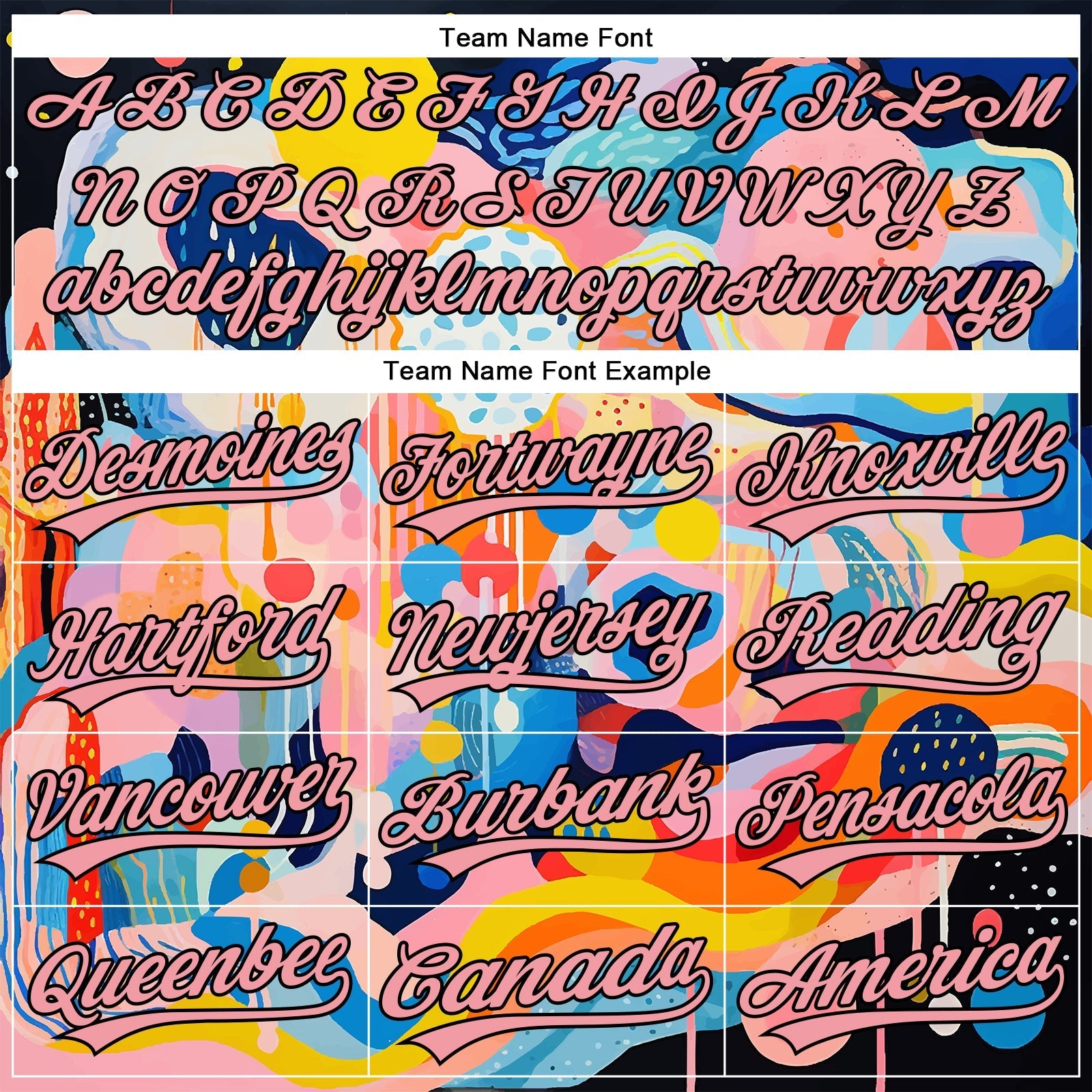 Custom Medium Pink Black 3D Pattern Design Abstract Painting Authentic Baseball Jersey baseball jersey product view 4