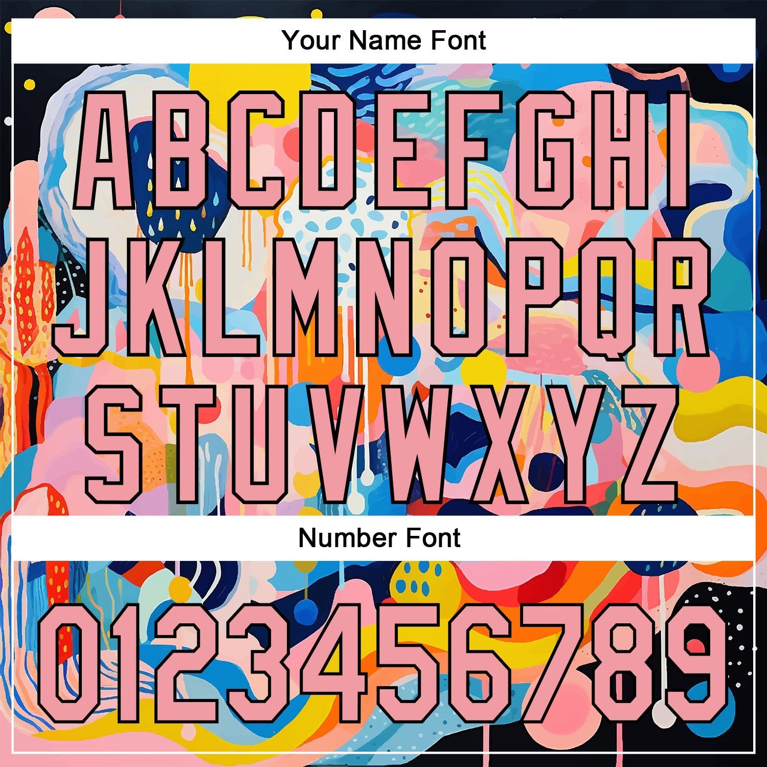 Custom Medium Pink Black 3D Pattern Design Abstract Painting Authentic Baseball Jersey baseball jersey product view 5